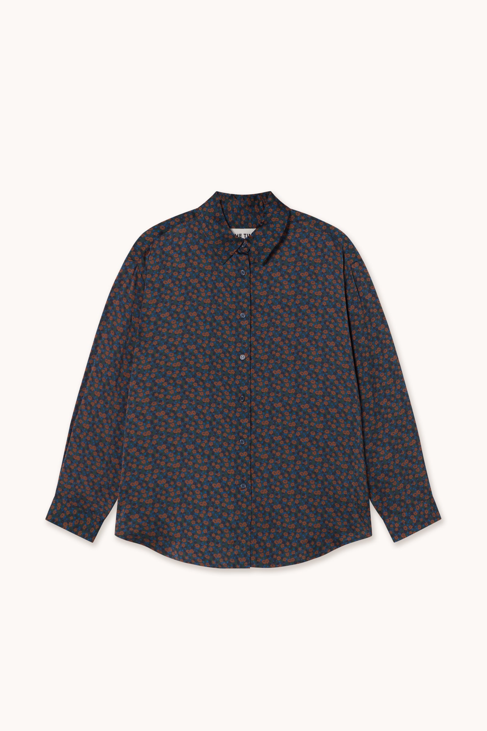 SMALL FLOWERS RELAXED SHIRT light navy