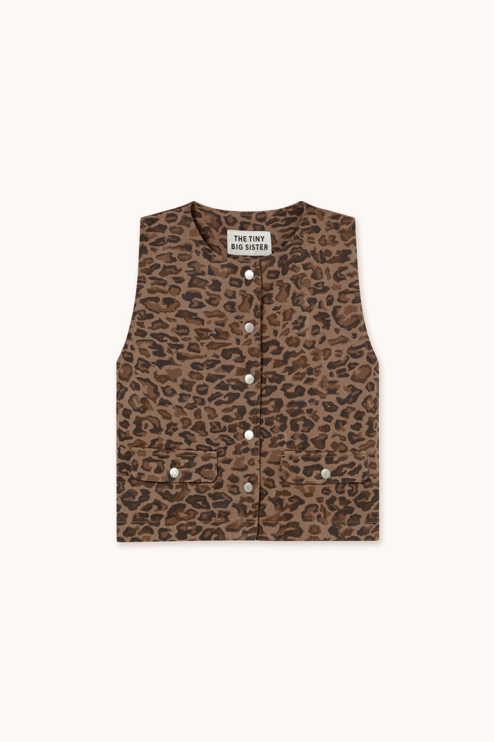 ANIMAL PRINT VEST mocha