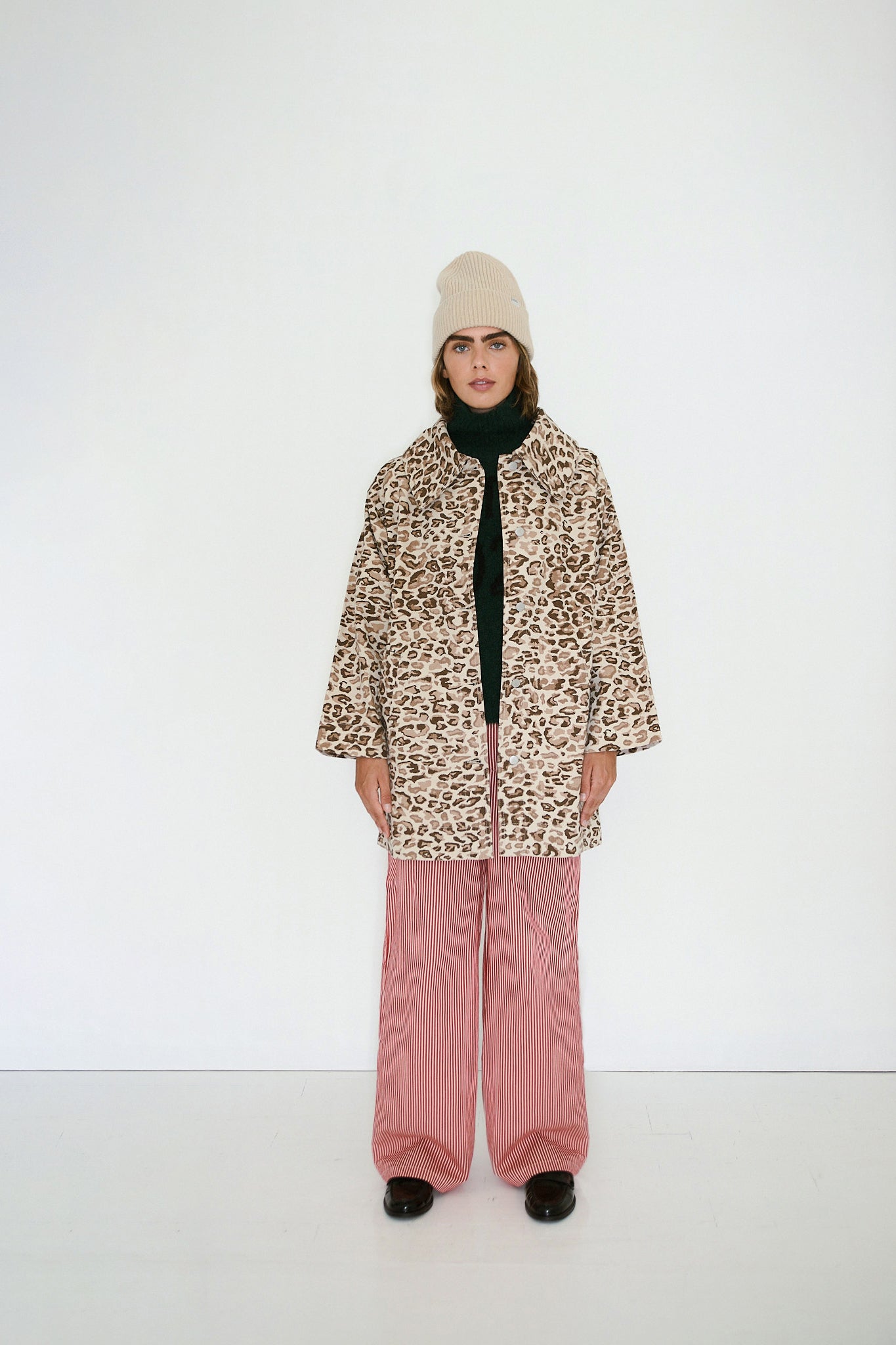 ANIMAL PRINT JACKET dark vanilla