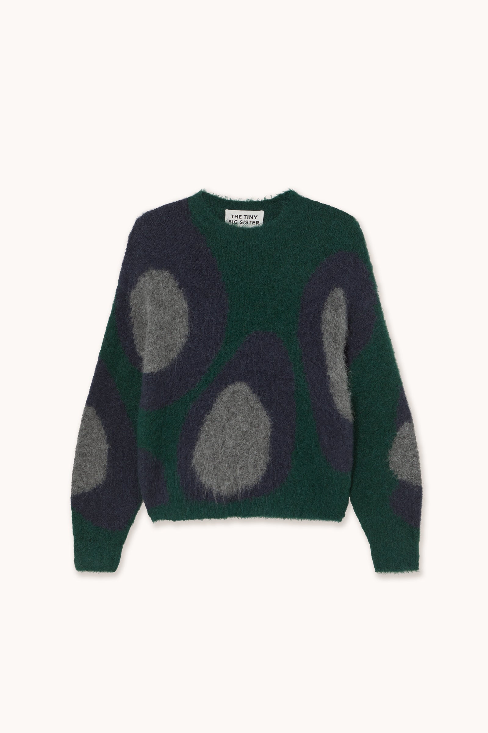 LUCA ANIMAL PRINT SWEATER bottle green