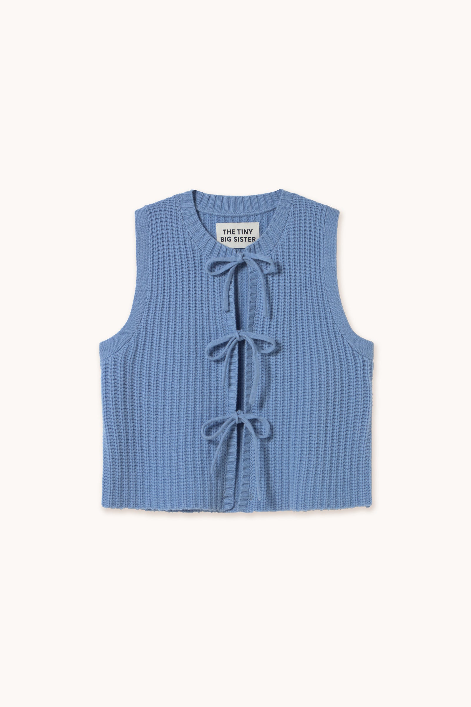 TIE DETAIL VEST denim blue