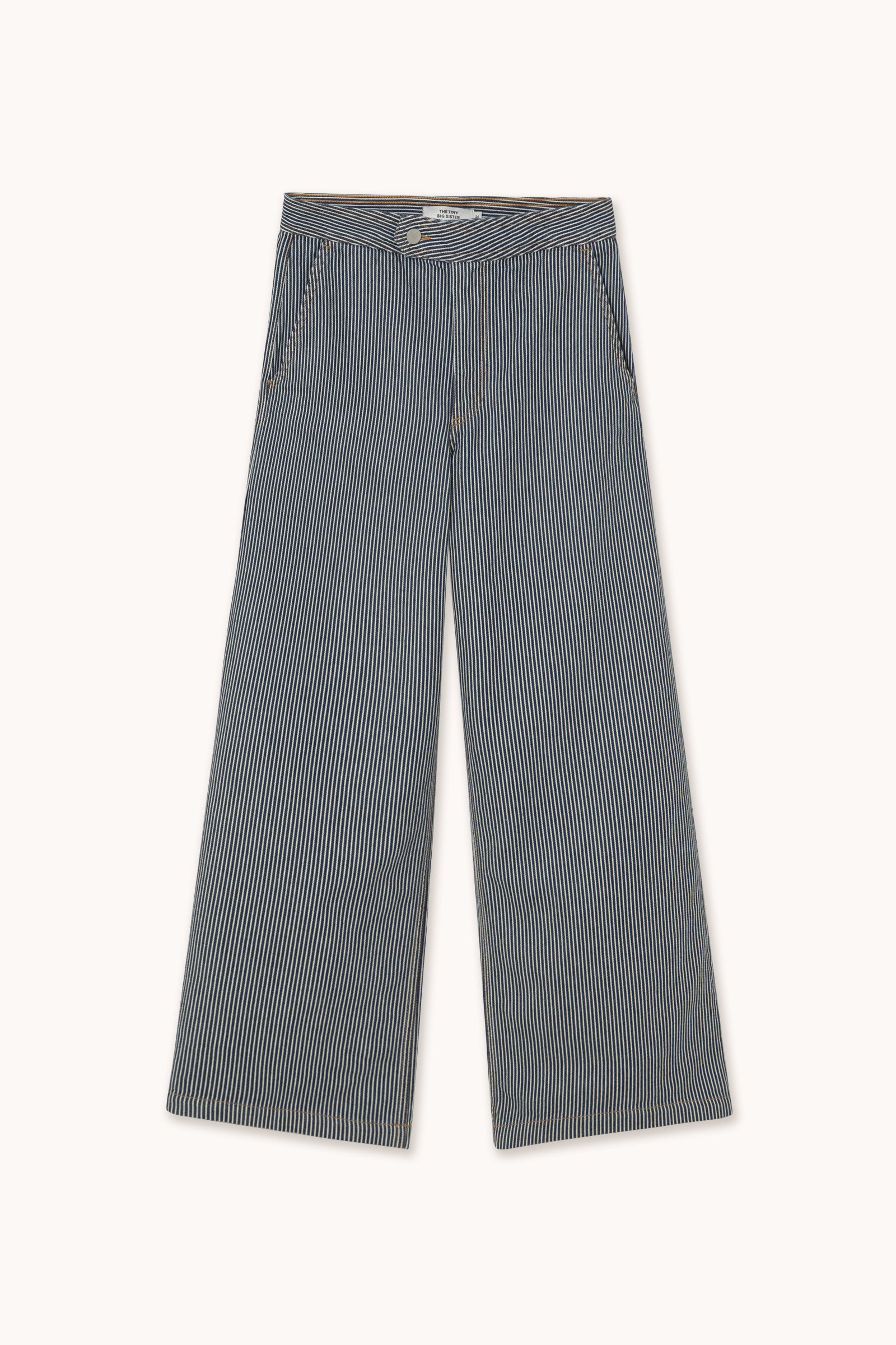 BERTA STRIPED TROUSERS navy