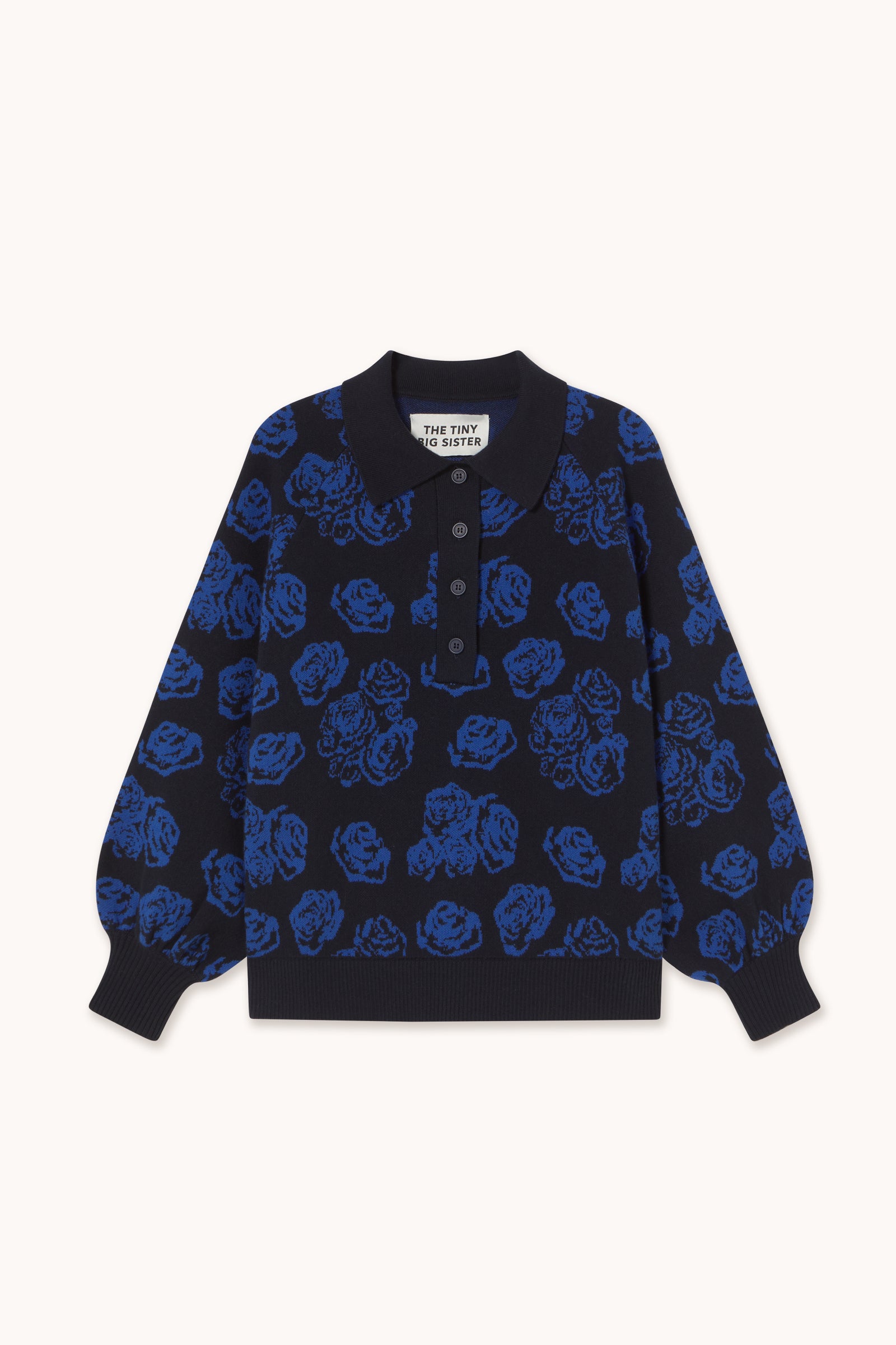 ROSES POLO SWEATER navy