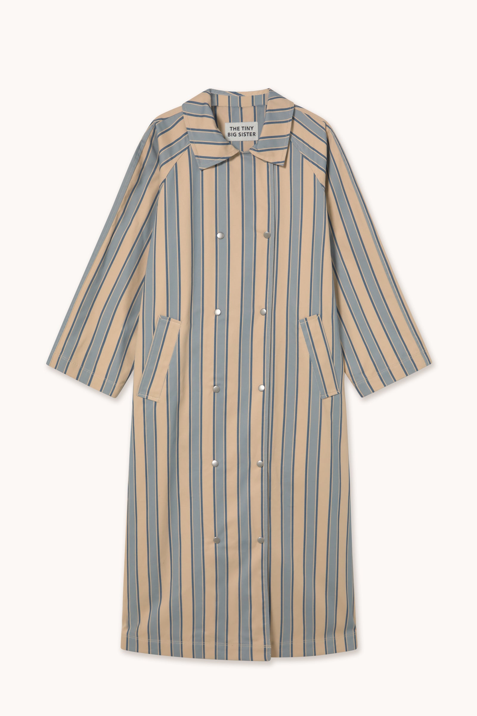 GABARDINA A RAYAS dark vanilla