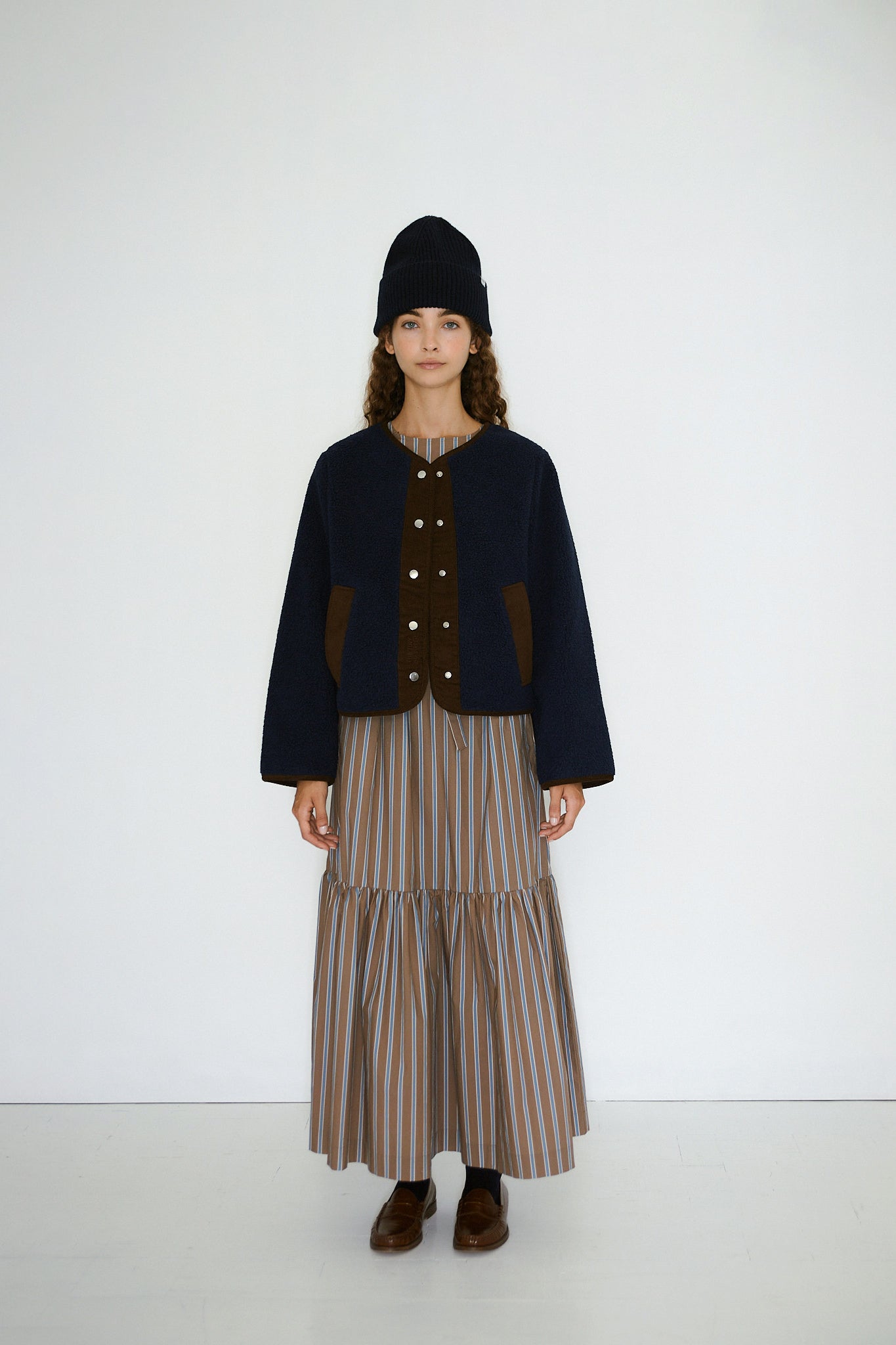 CHAQUETA SHERPA navy