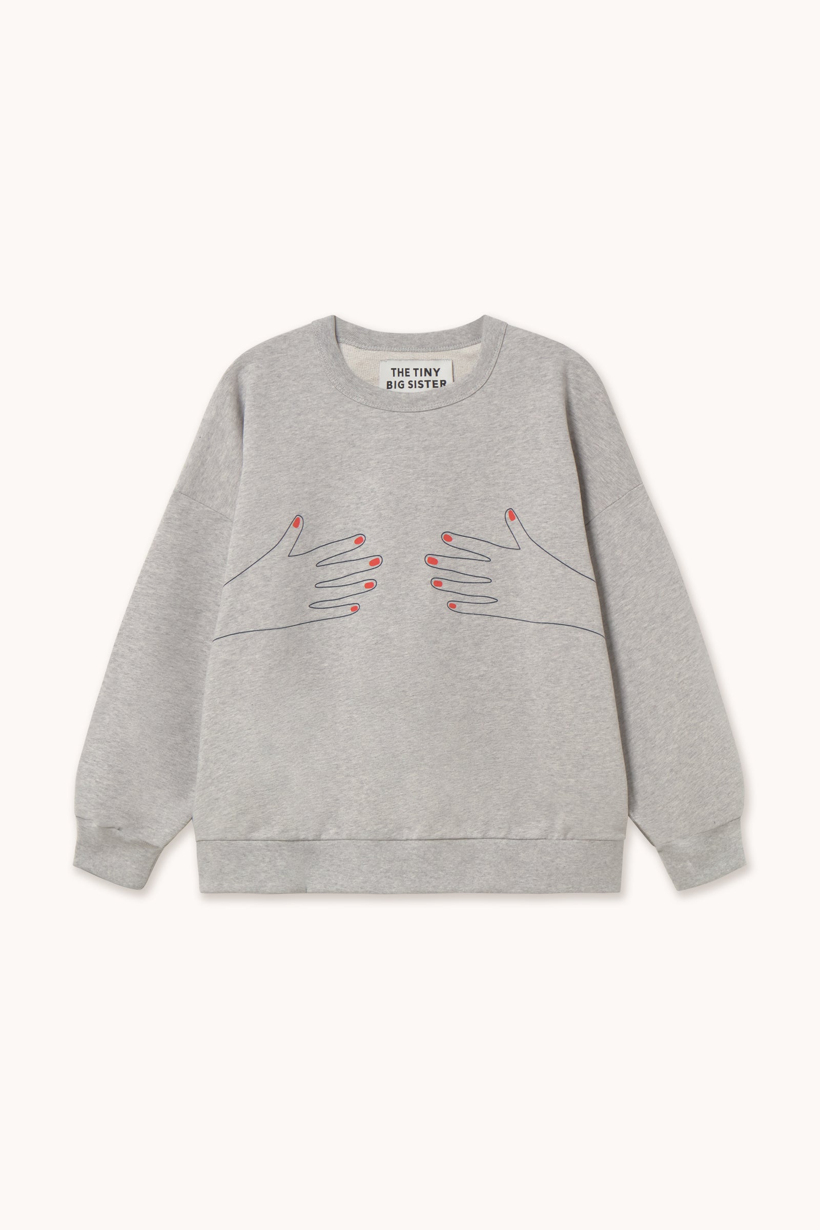 NAILS SWEATSHIRT light grey heather