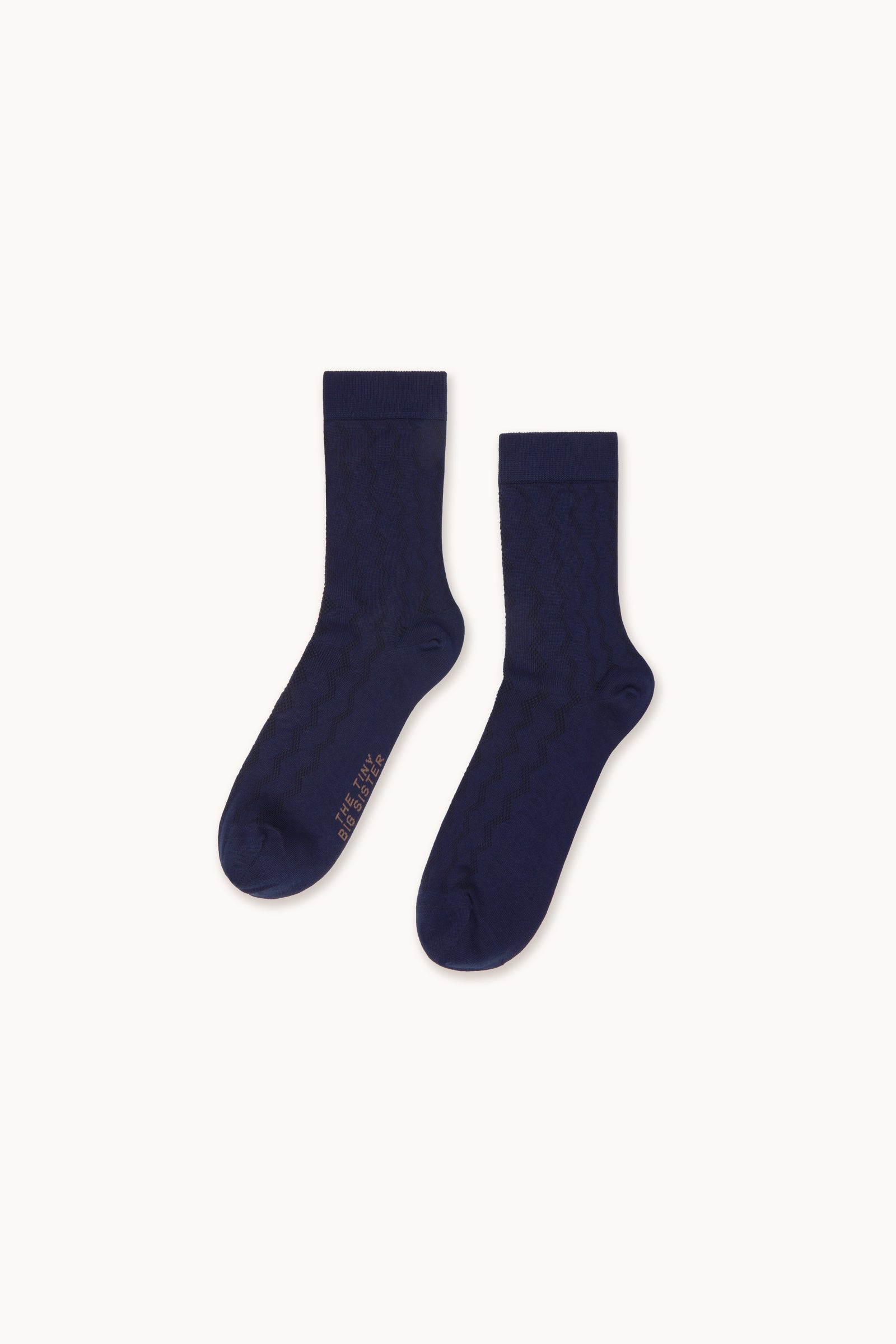 ZIG ZAG MEDIUM SOCKS navy