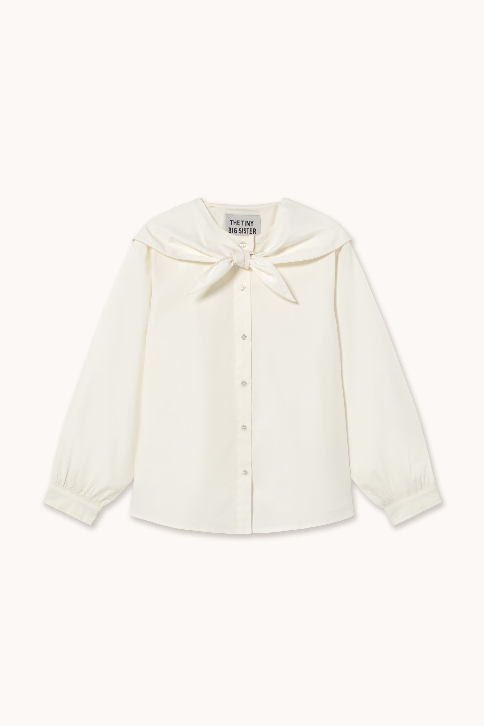 BLUSA CON CUELLO PAÑUELO off-white