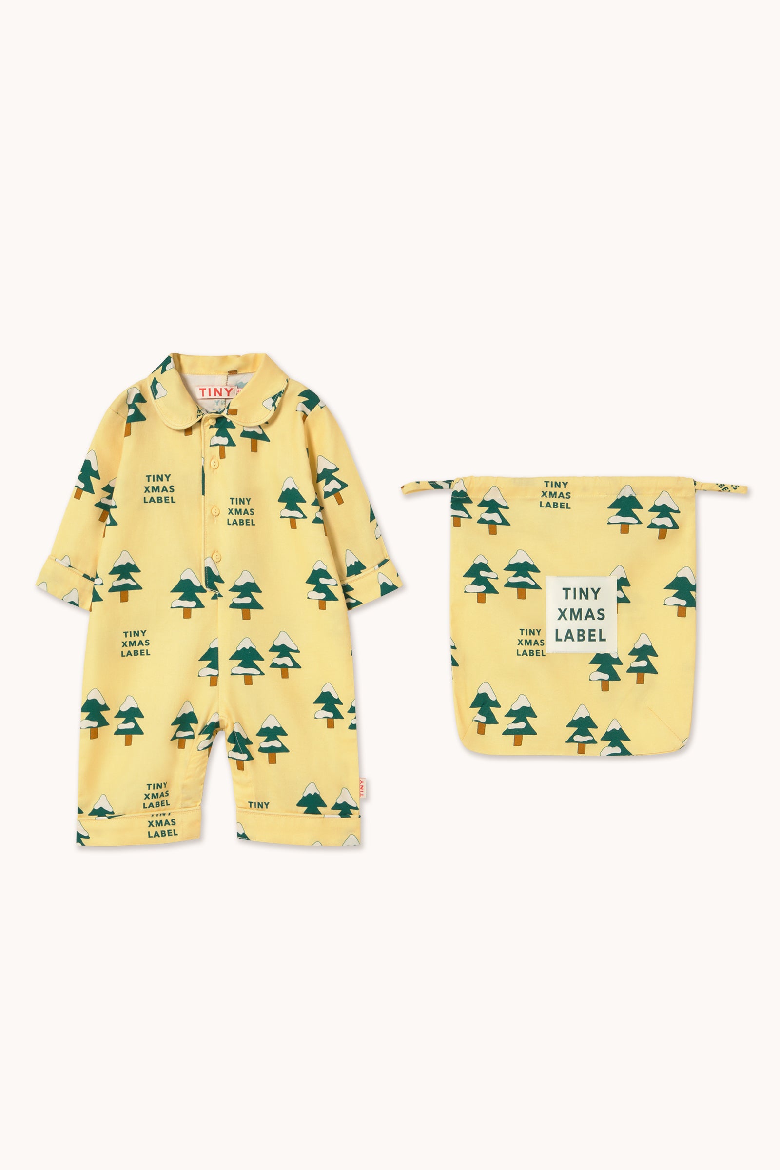TREES BABY ONE PIECE mellow yellow
