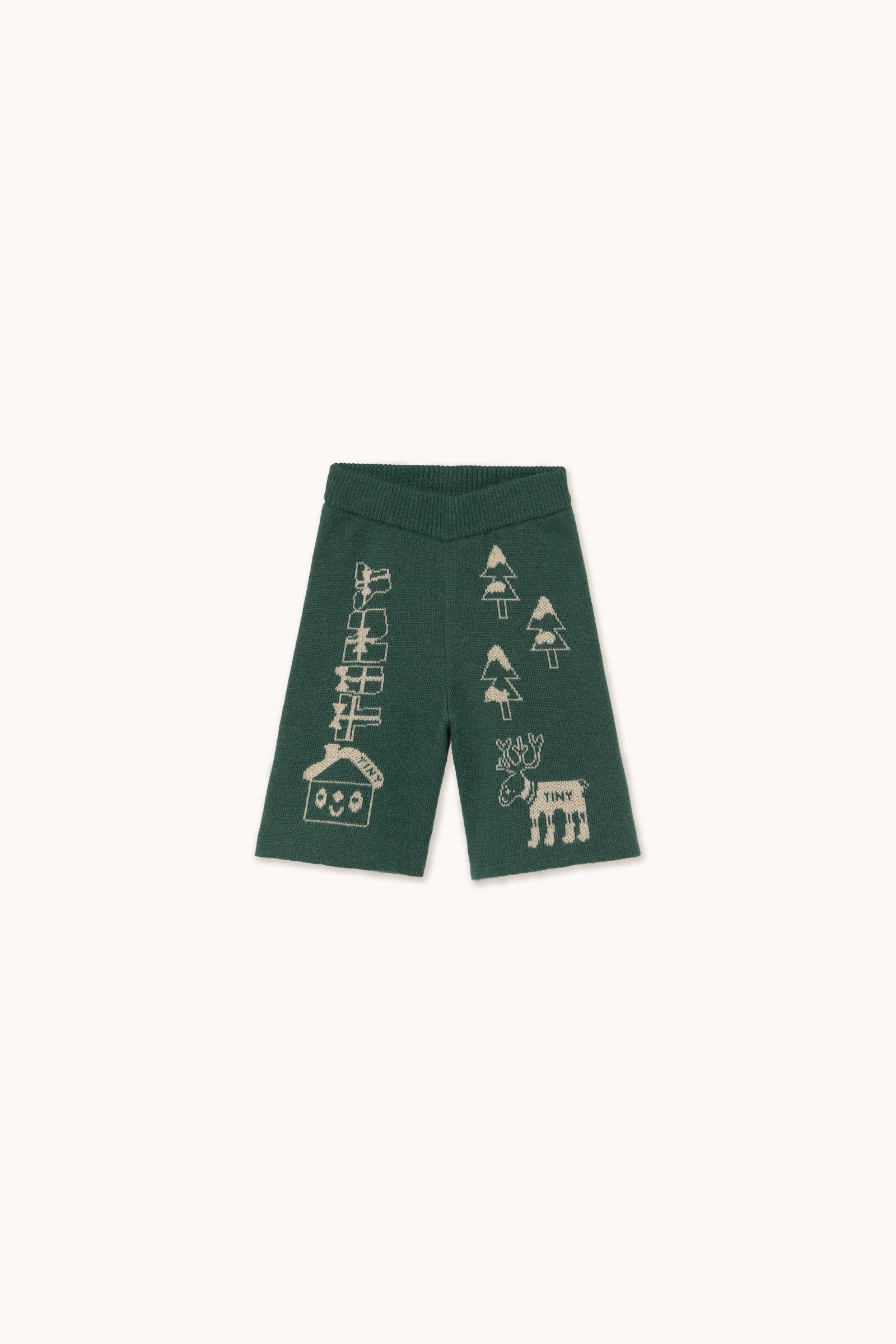 HOLIDAY TINY TOWN BABY PANTS dark green