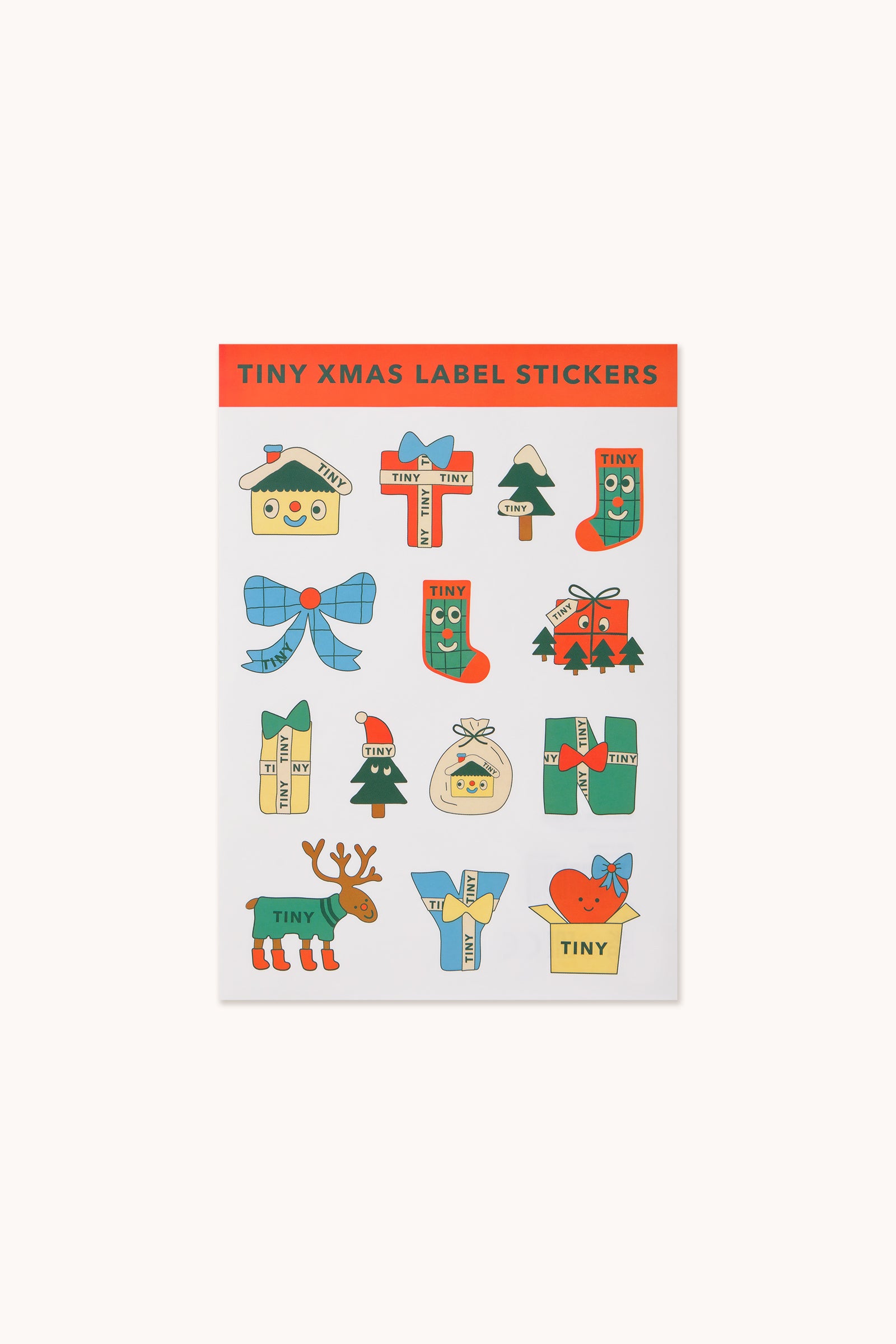 HOLIDAY STICKERS summer red