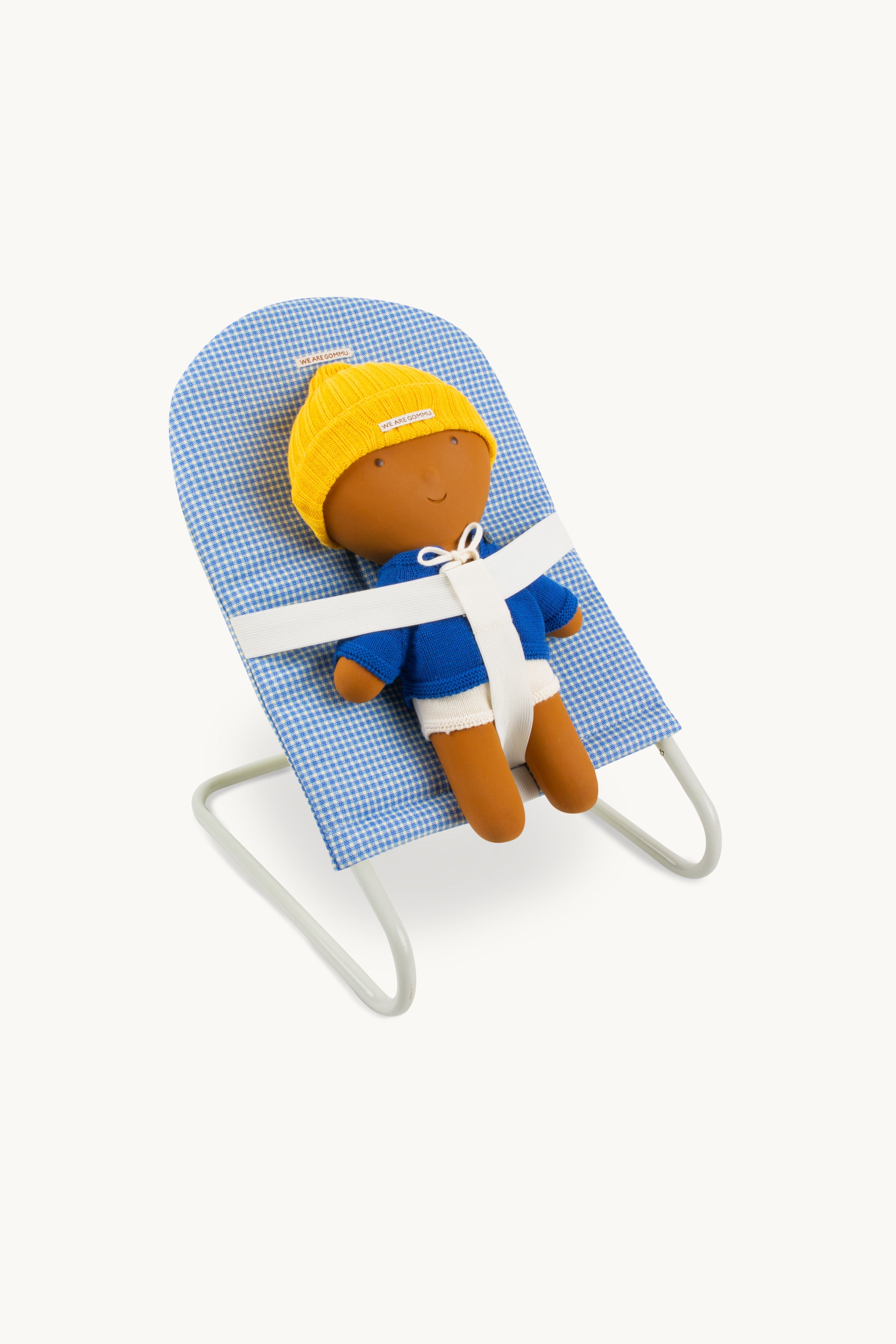 Gommu Big Vichy Bouncing Chair BLUE
