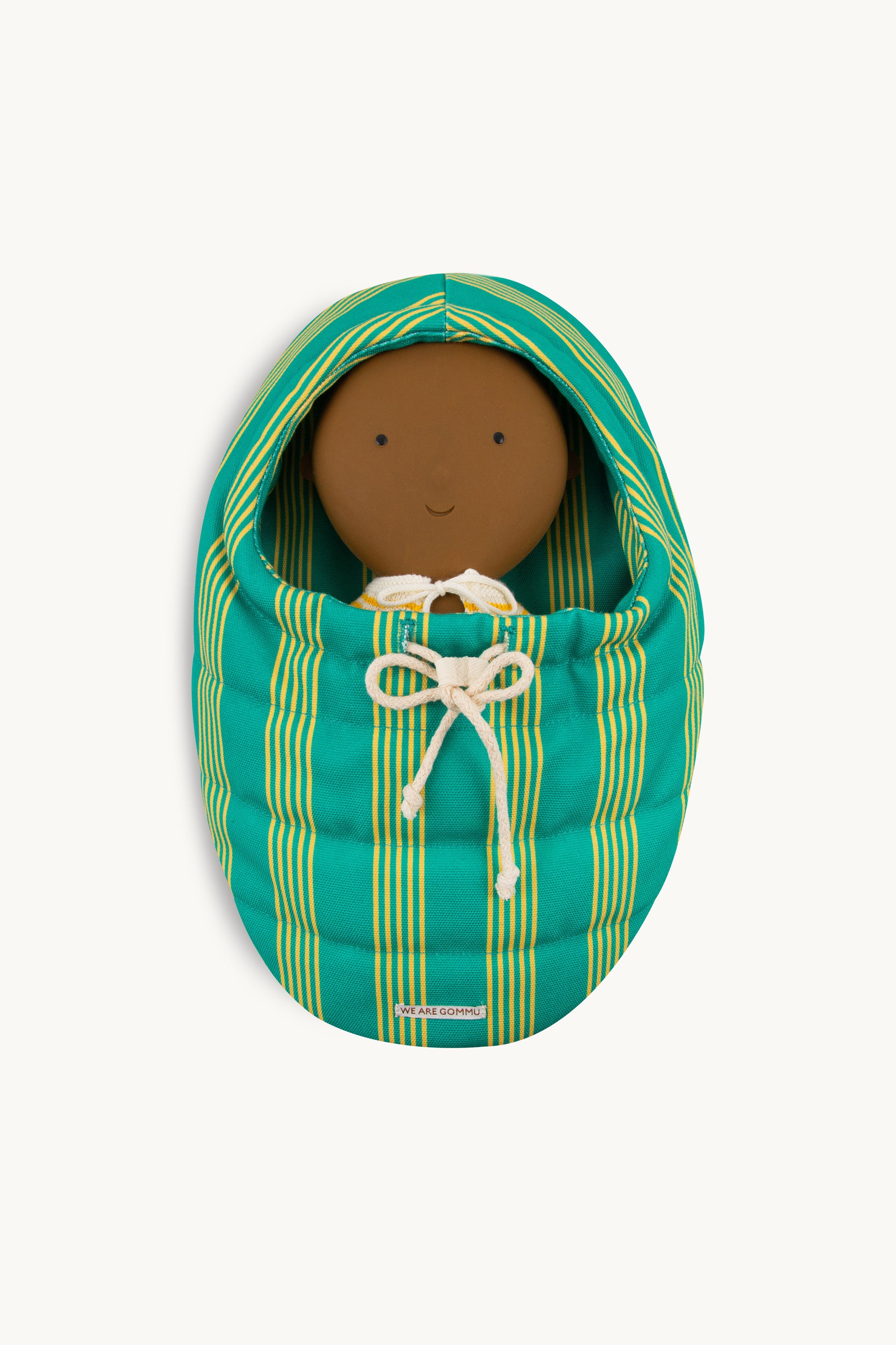 Gommu Striped Footmuff GREEN