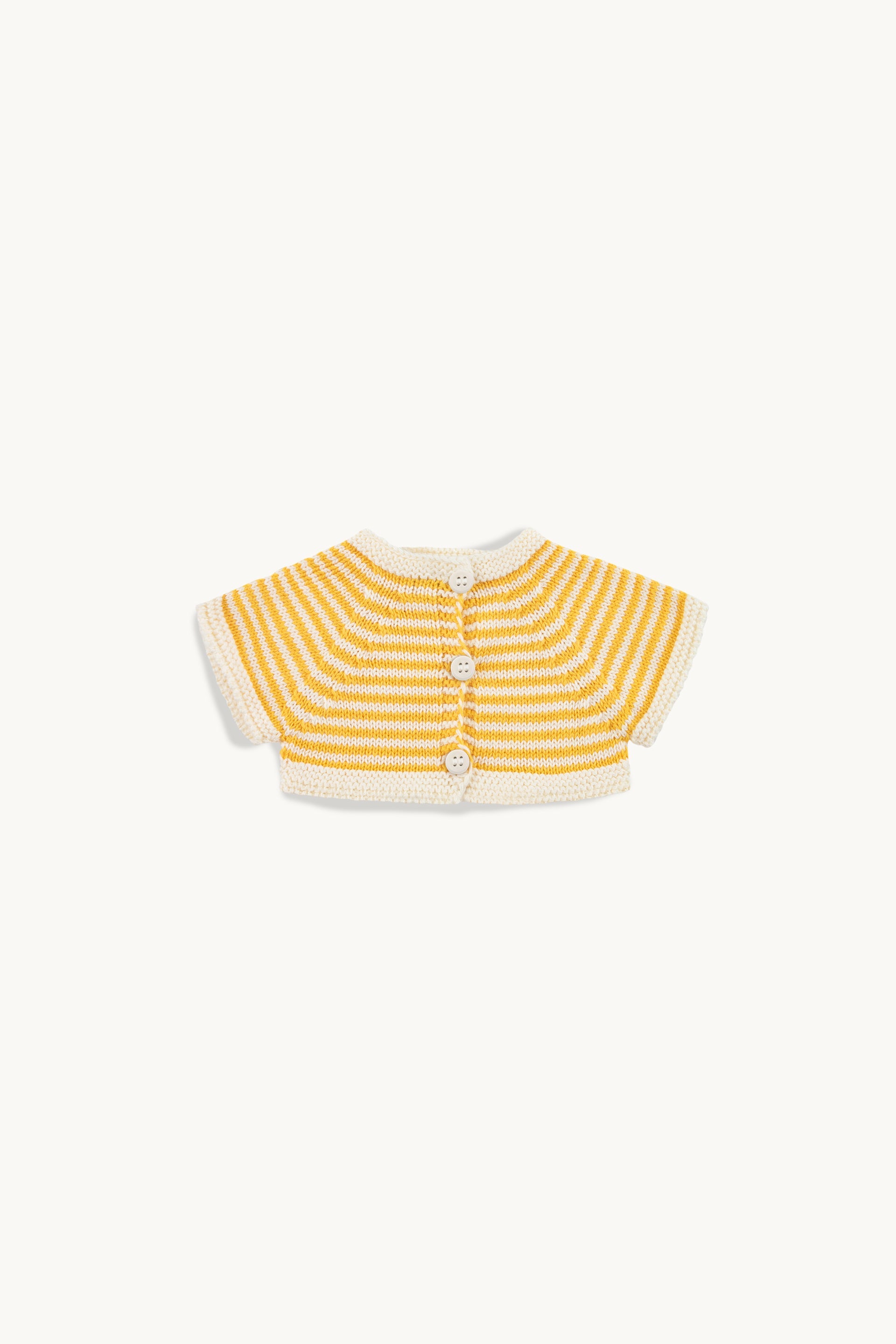 Gommu Stripes Cardigan YELLOW/CREAM