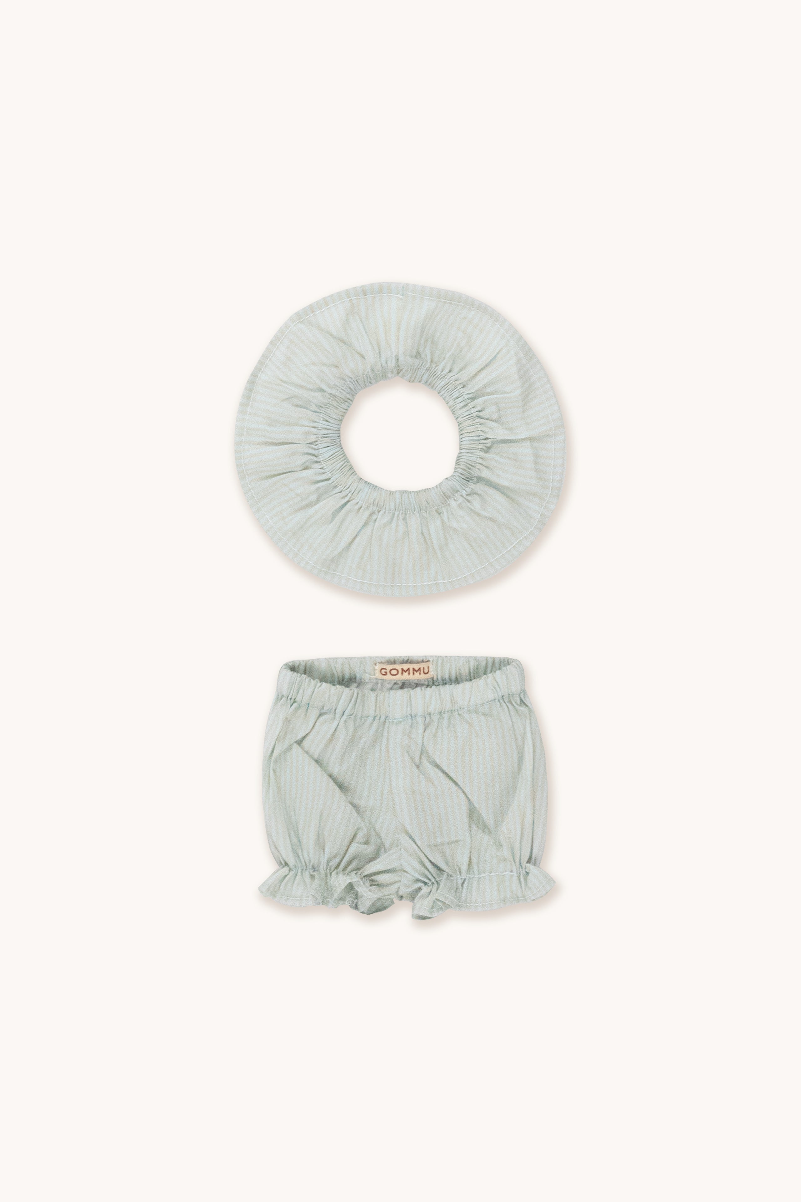 Gommu Rayas - Pantalón Corto & Cuello  BLUE SKY/SAND