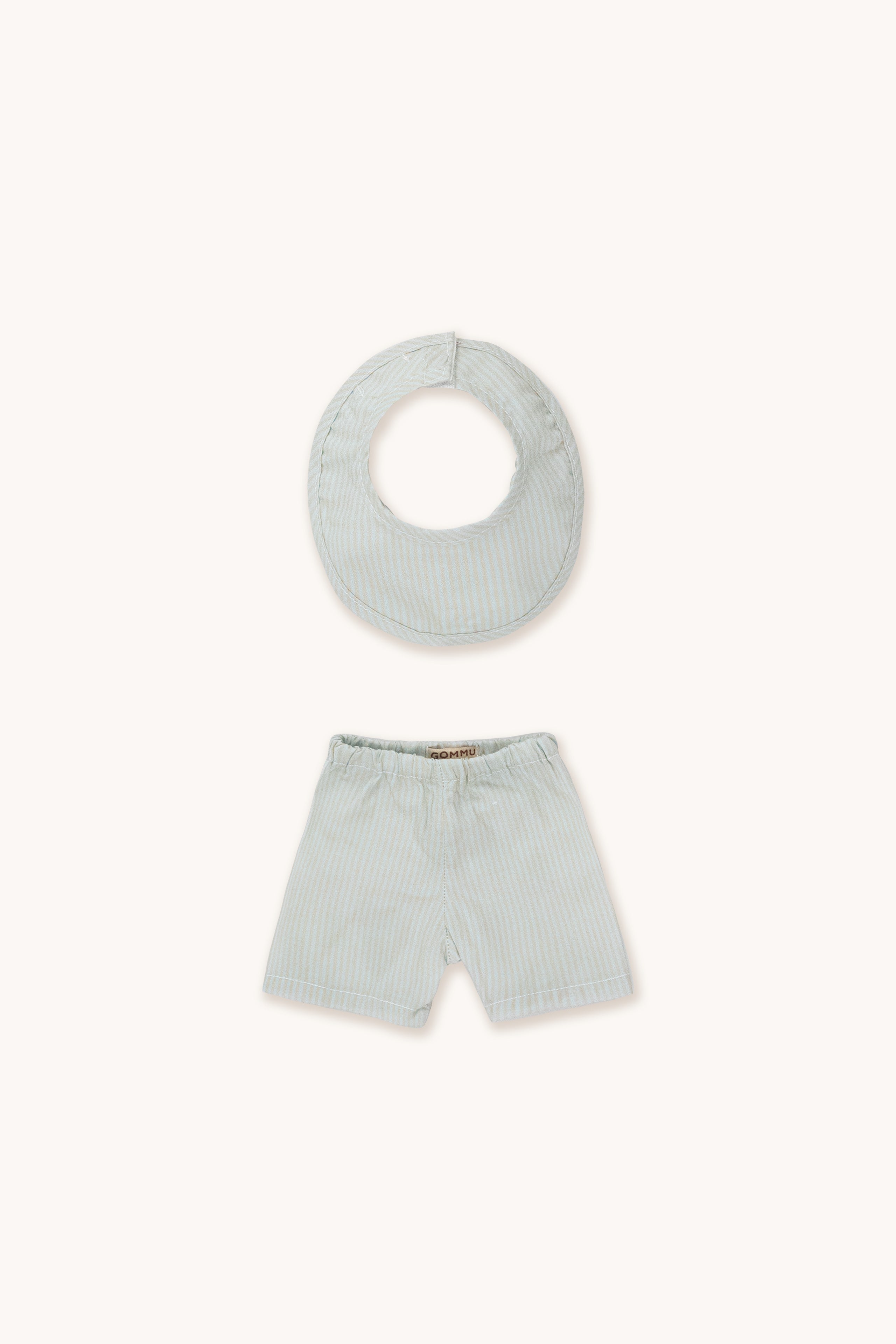Gommu Stripes - Pant & Bib  BLUE SKY/SAND