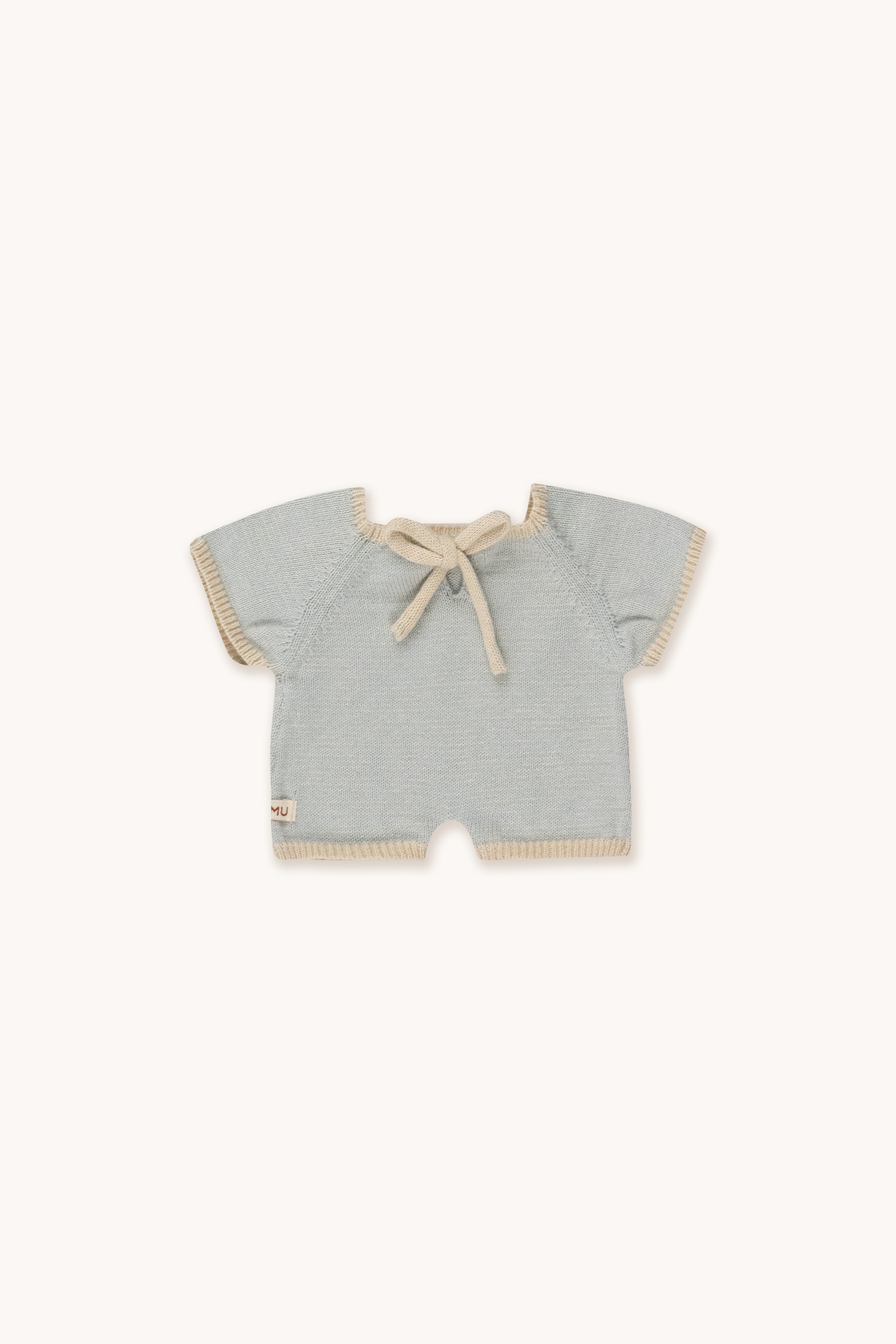 Gommu Micro Stripes Short One-Piece  BLUE SKY/SAND