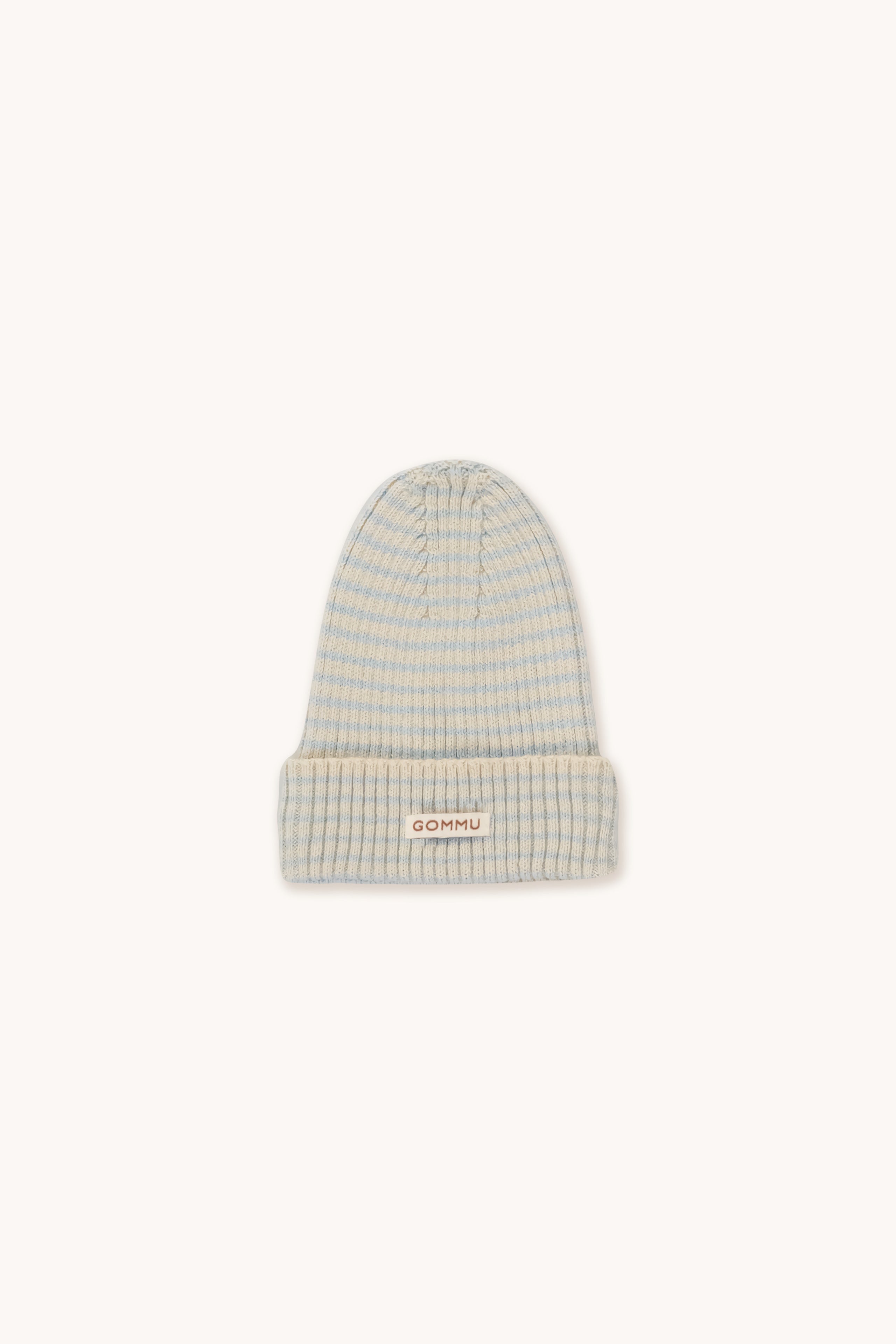 Gommu French Stripes Beanie  BLUE SKY/SAND