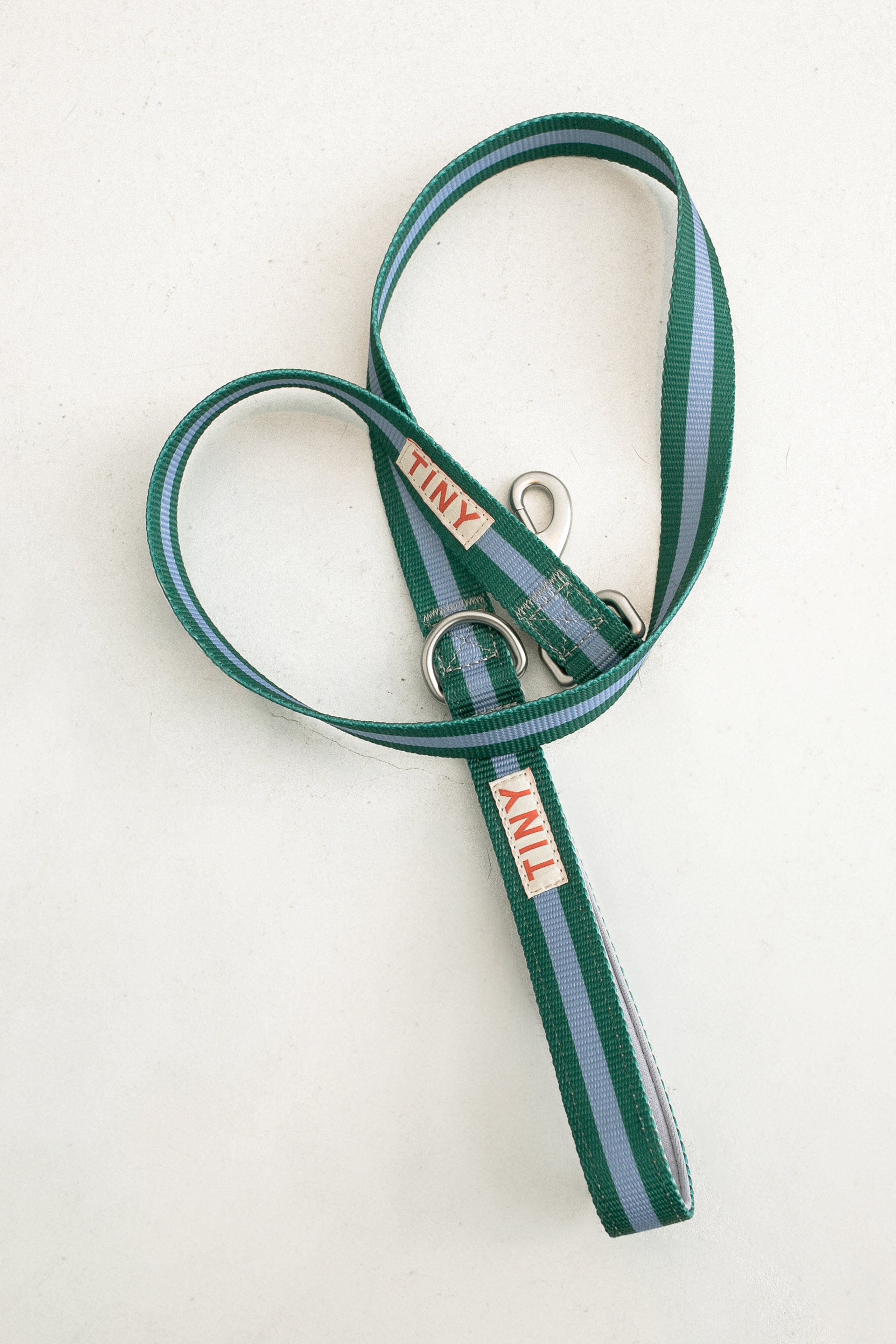 CORREA DE PERRO A RAYAS verde oscuro/gris