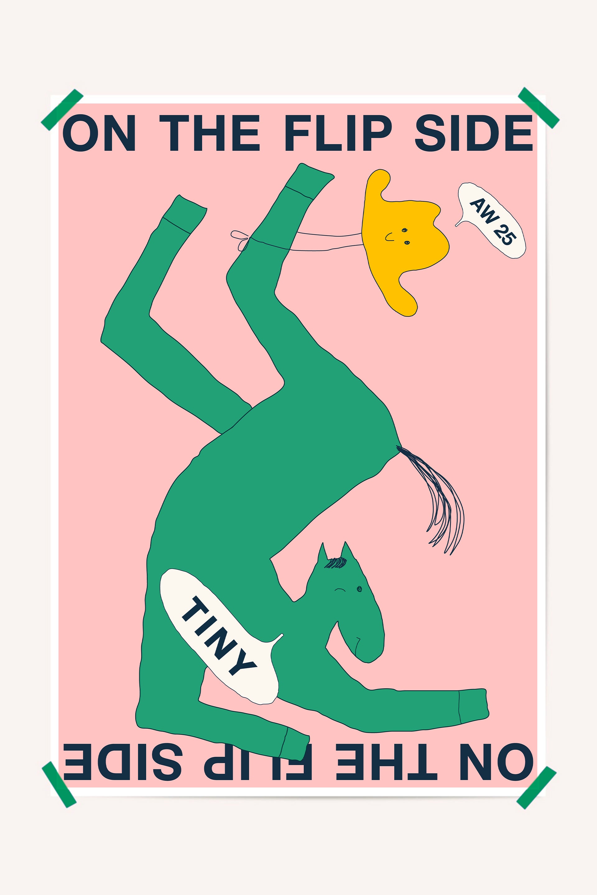 ON THE FLIP SIDE AW25 poster multicolor