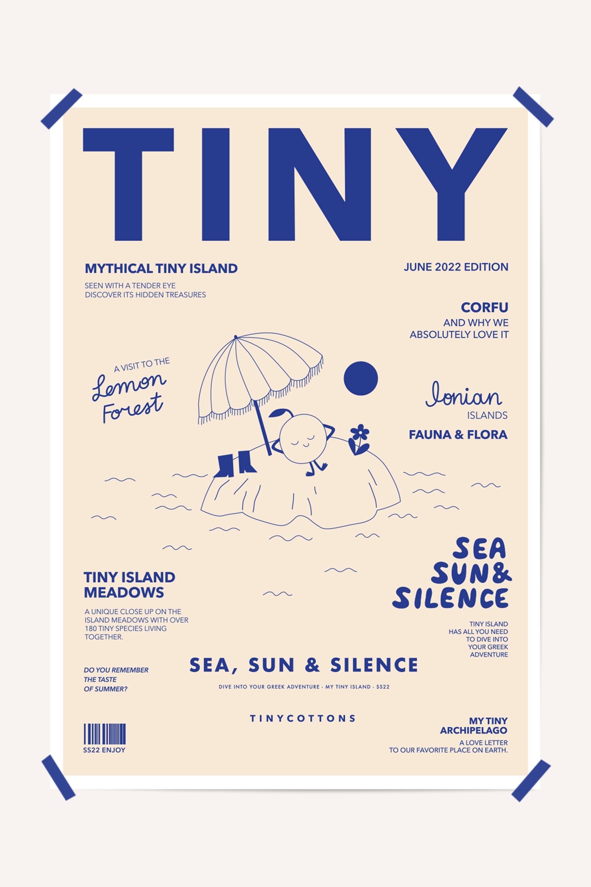 Tiny Island Poster light cream | TINY