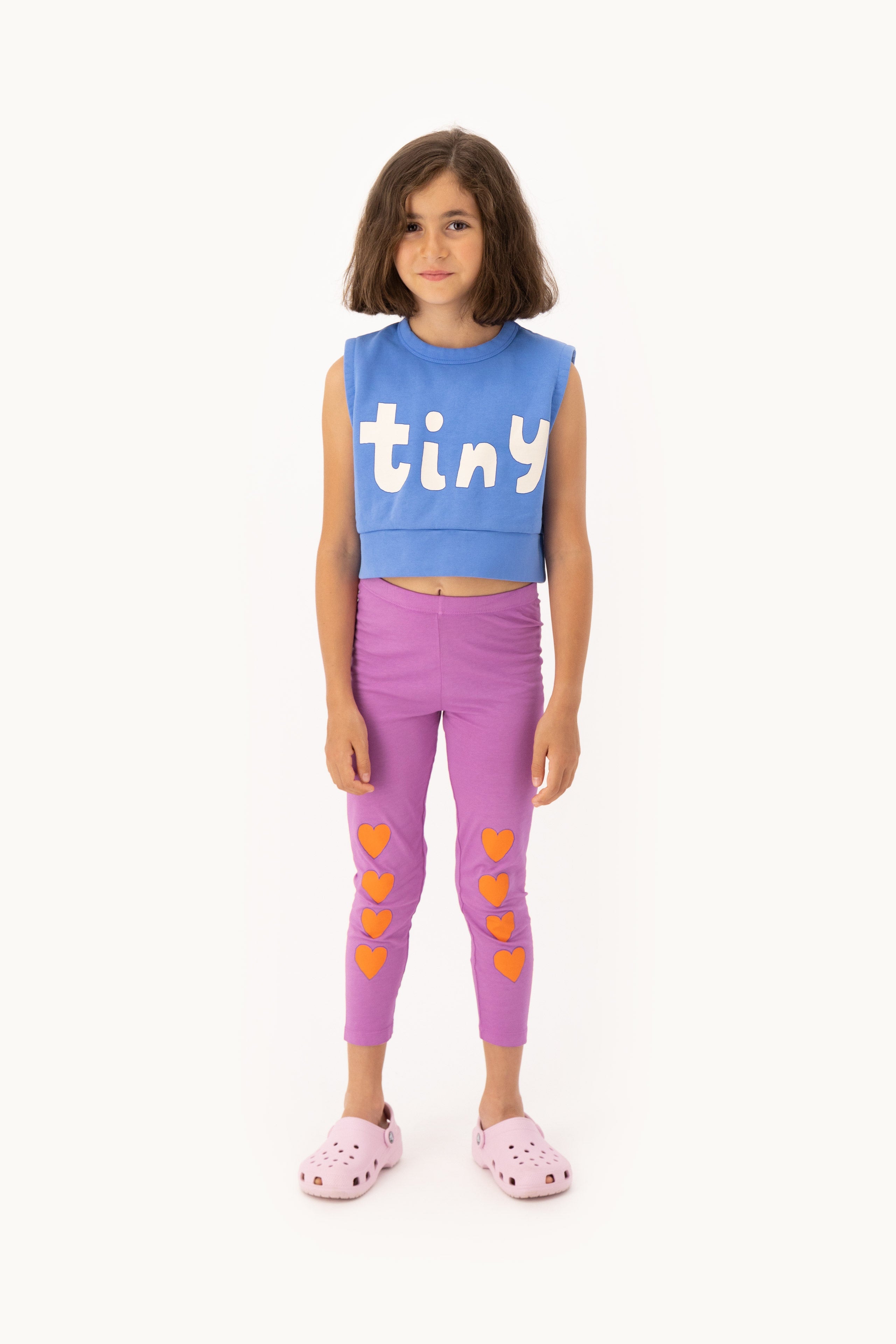 Legging Hearts orchid