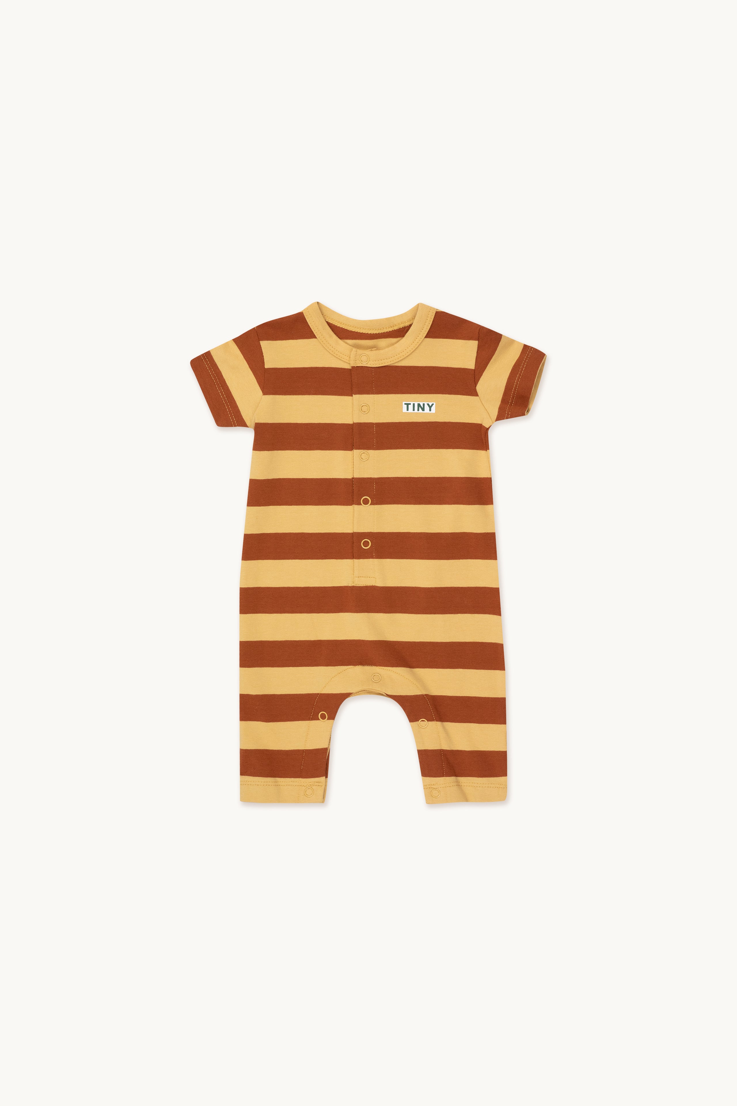 Stripes One-Piece pale ochre/dark brown