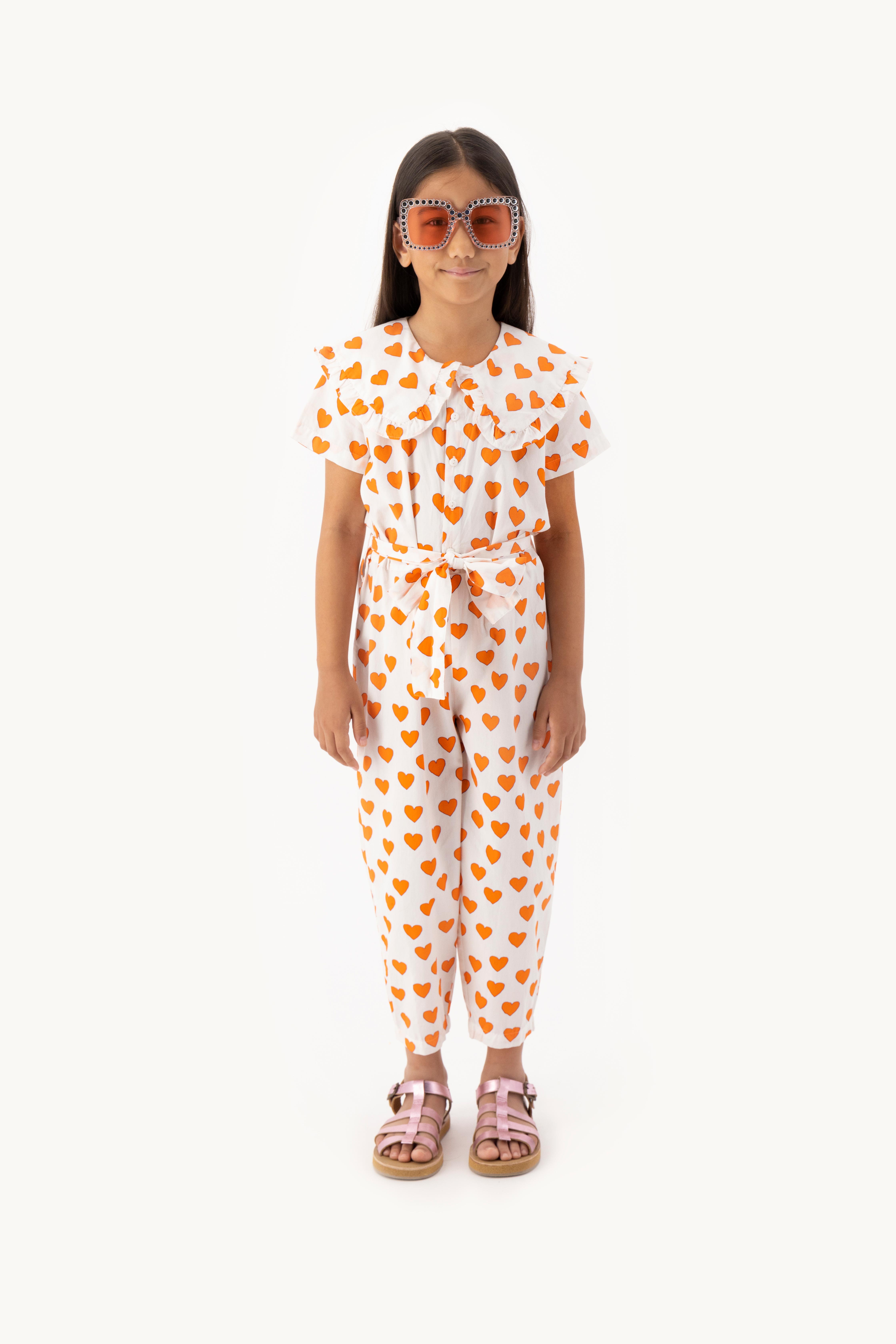 Hearts jumpsuit off-white