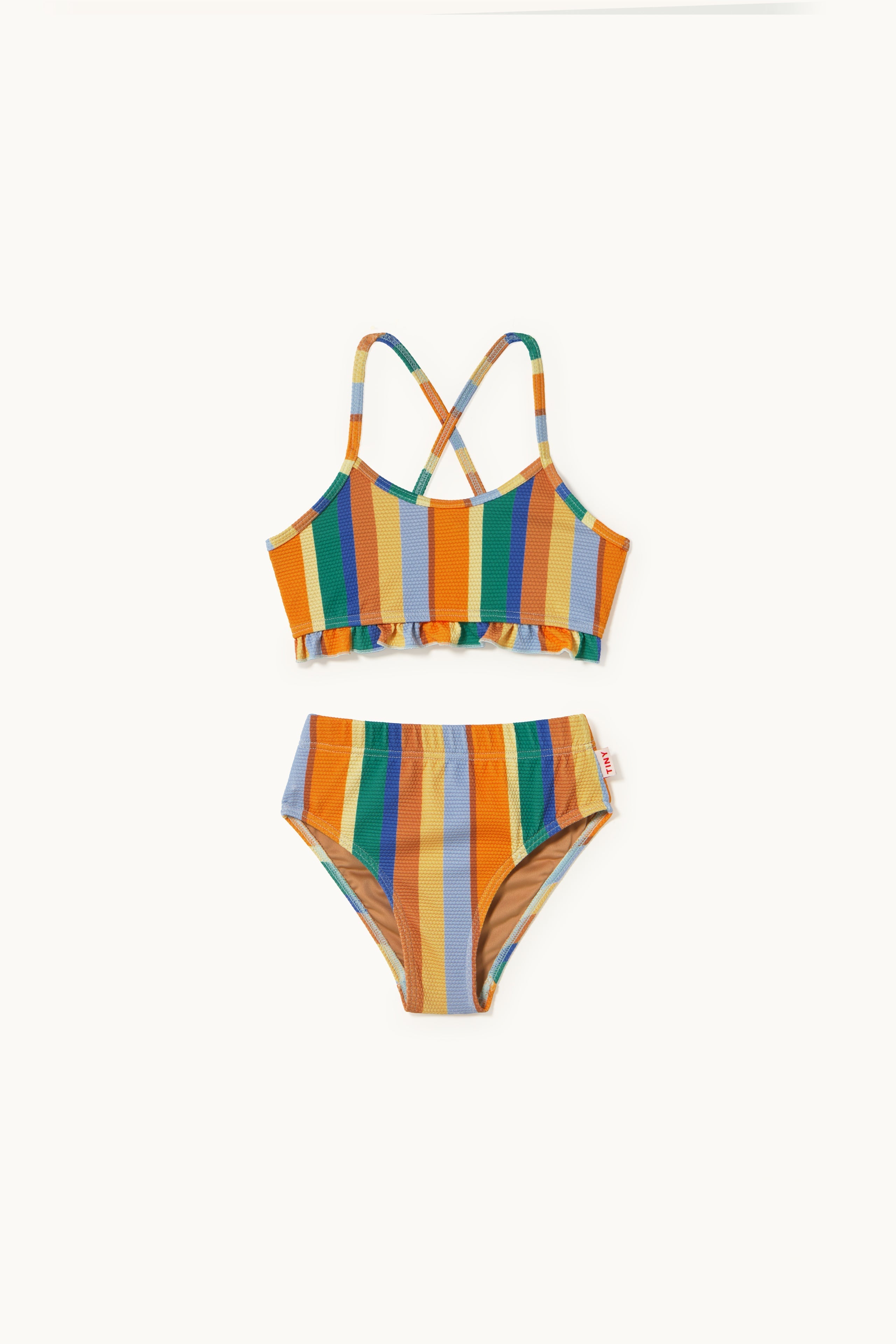 Multicolor stripes swim set multicolor