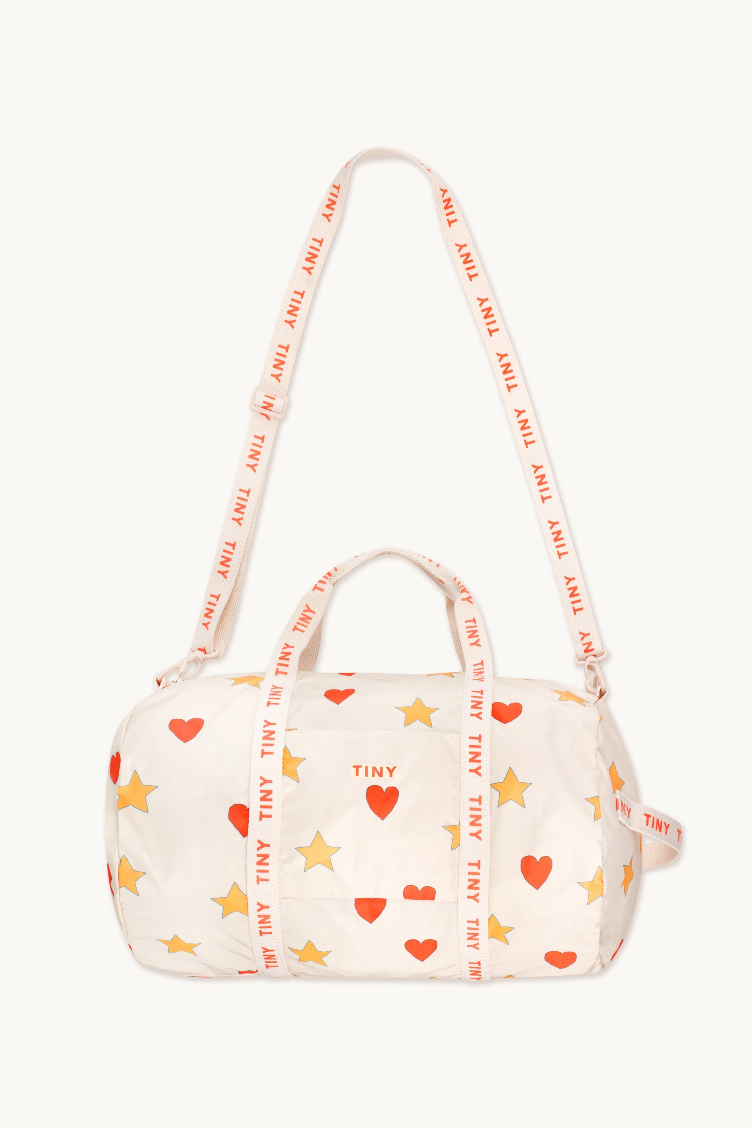Hearts Stars Duffel light cream