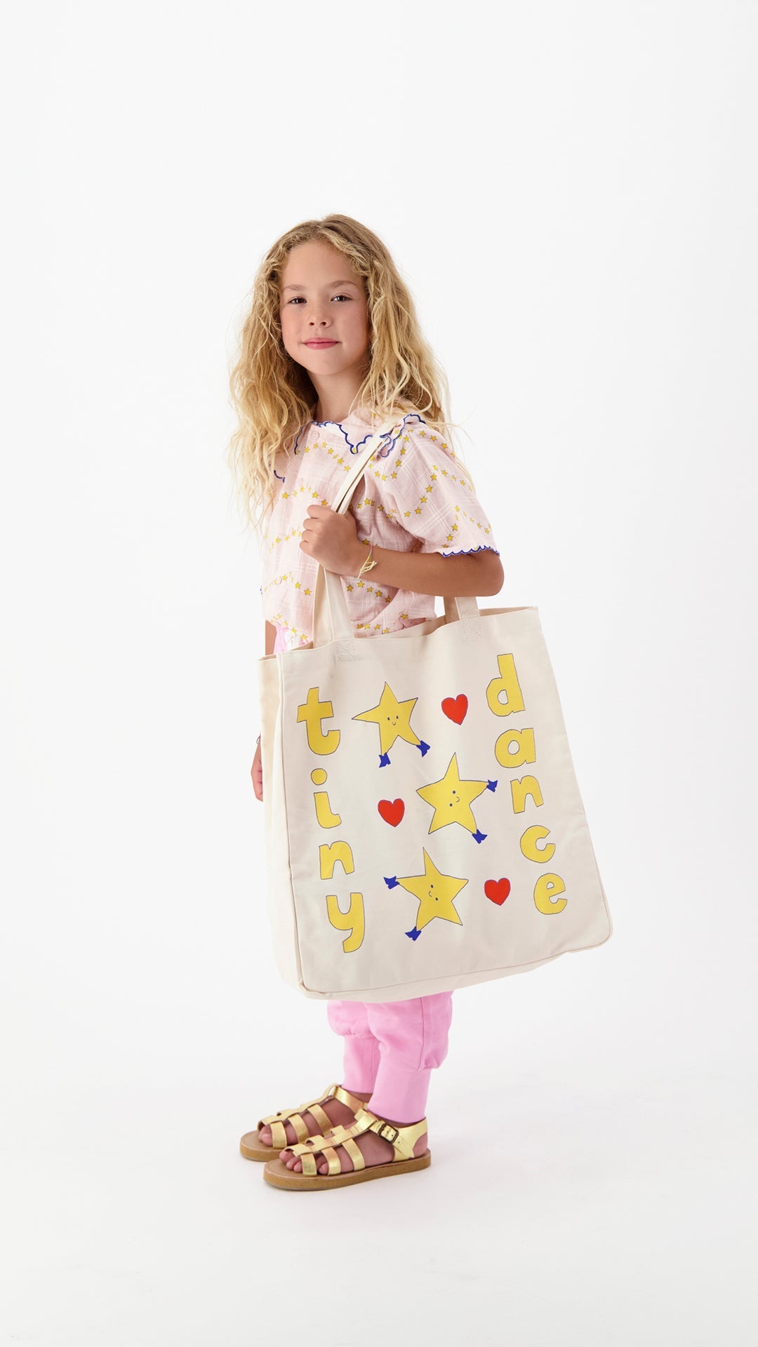 Tiny dance tote bag light cream