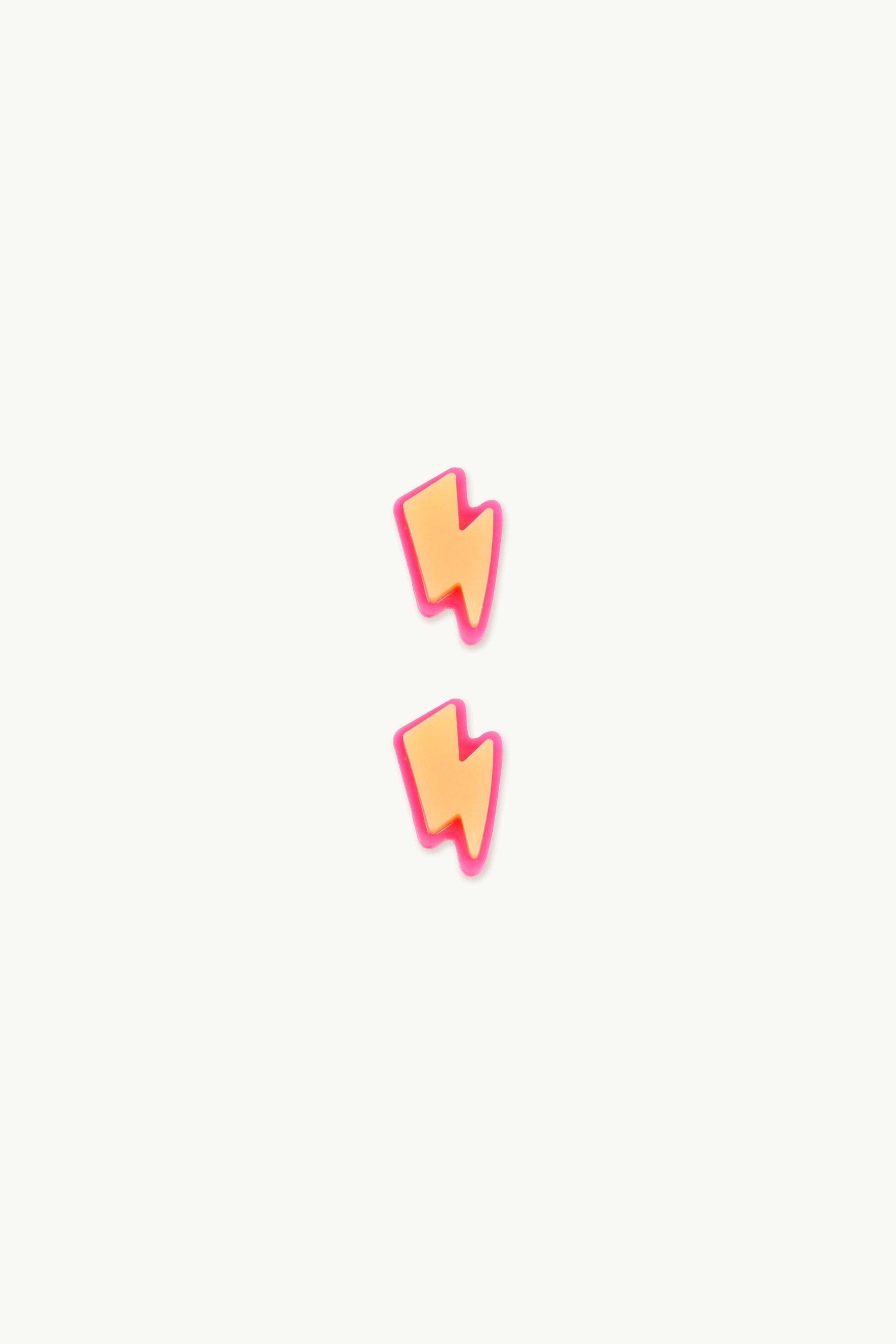 Lightning shoe charm pale ochre