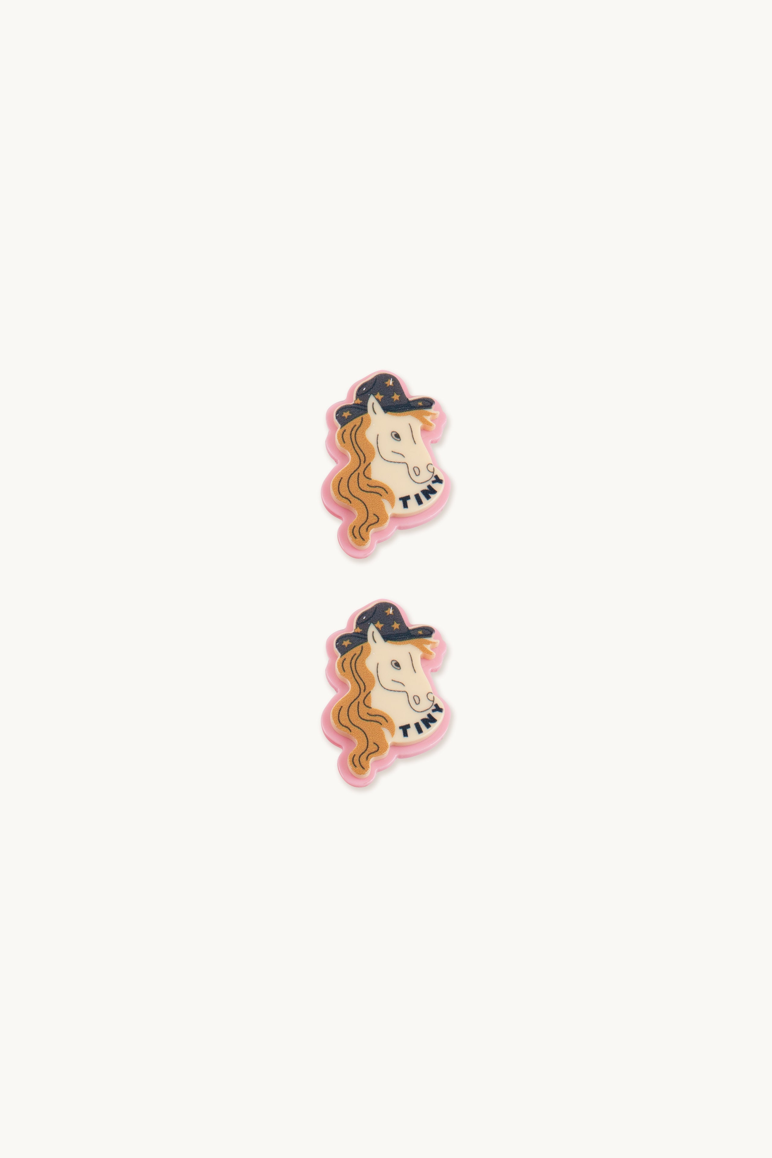 Tiny horse shoe charm light cream