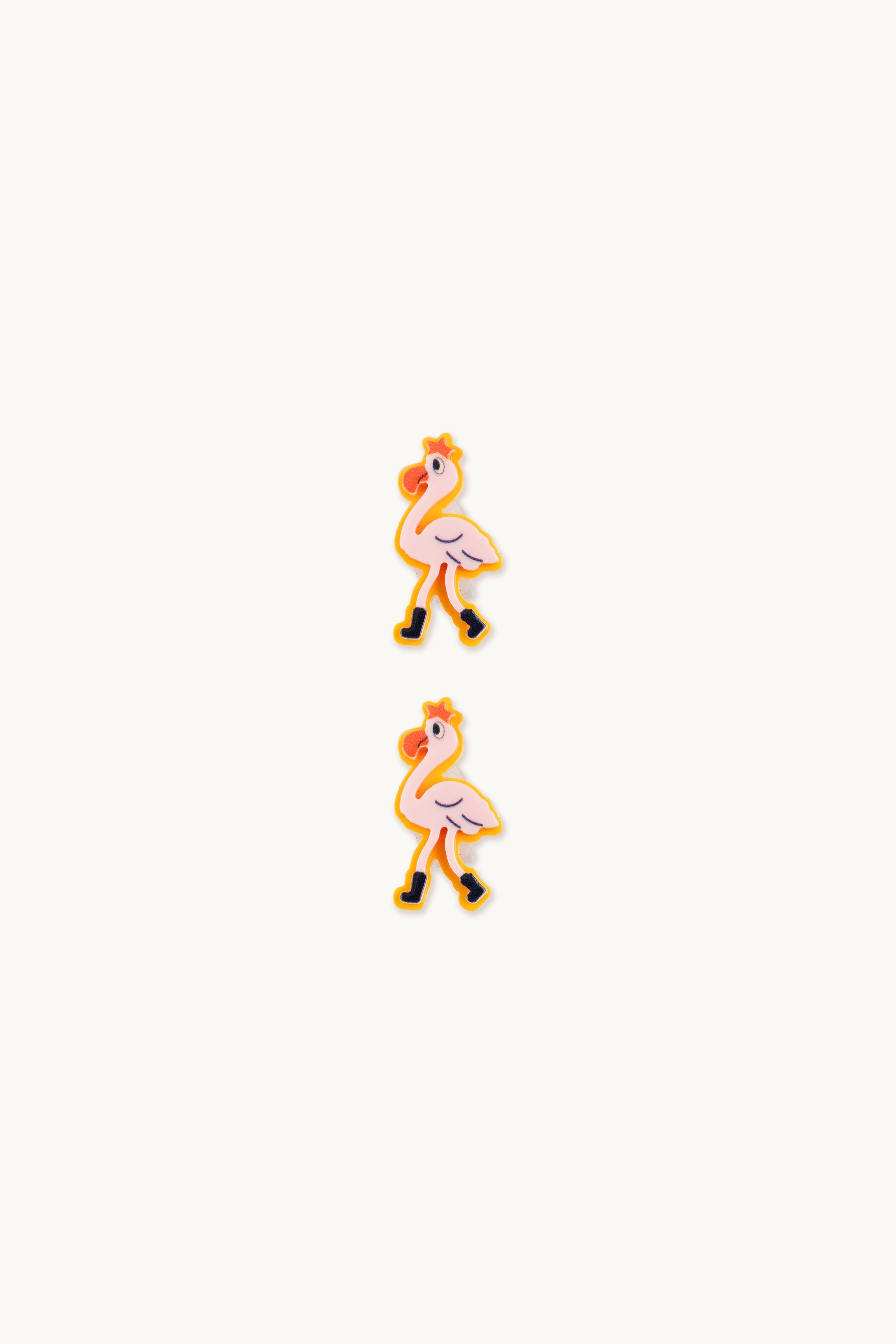 Flamingo shoe charm light pink