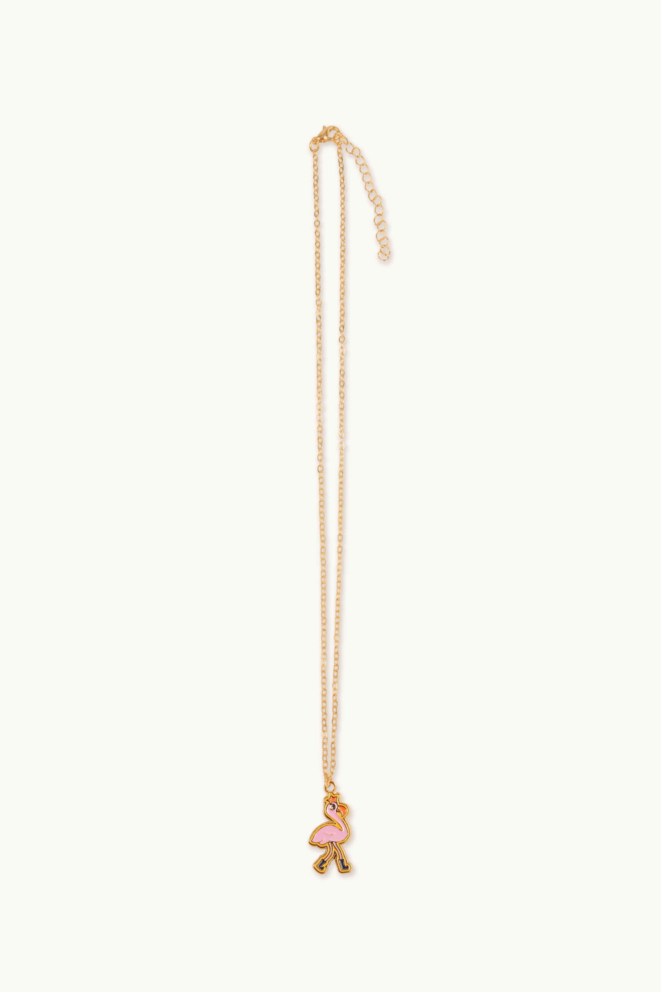 Flamingo necklace light pink