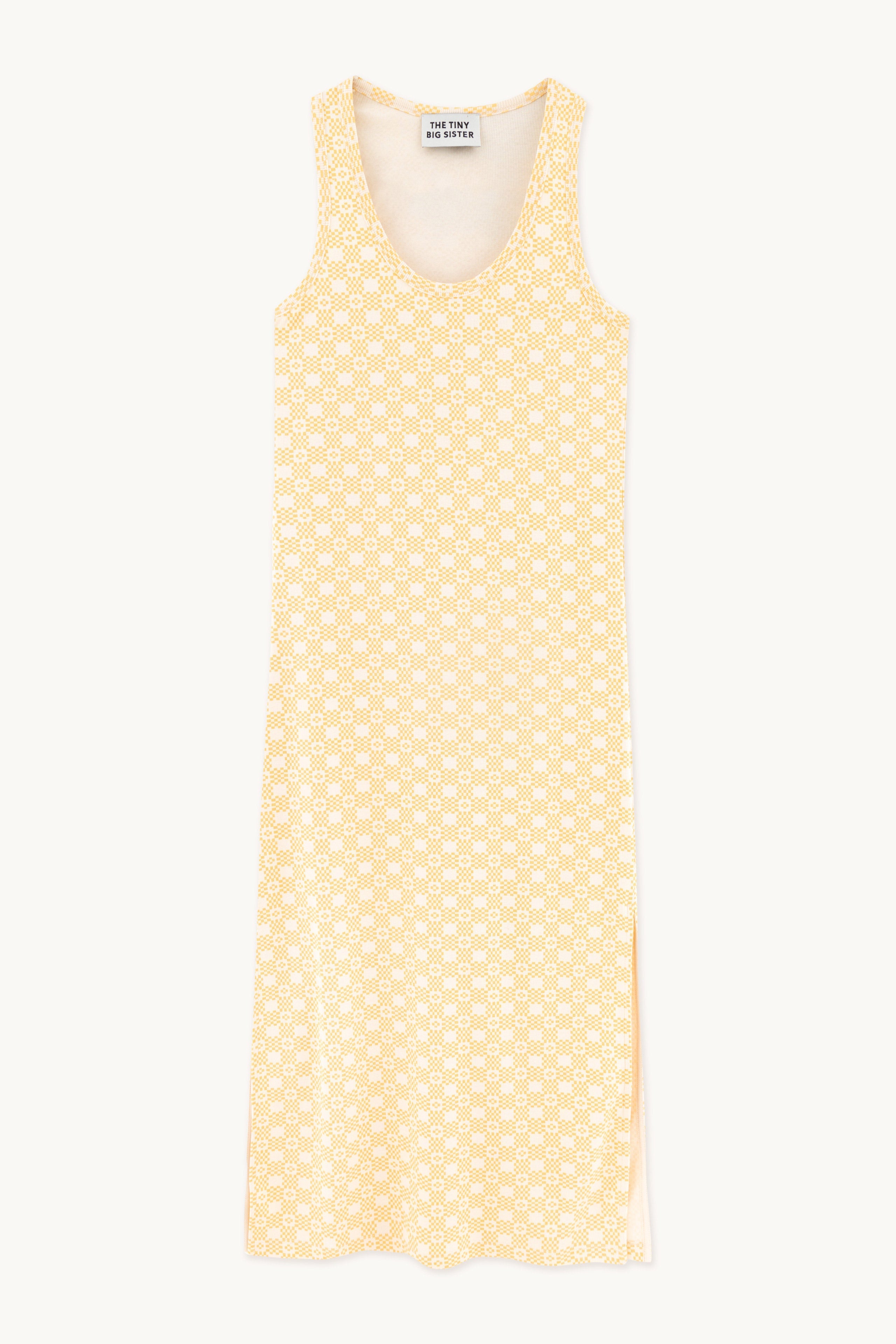 Vestido Geometric light cream/pale ochre