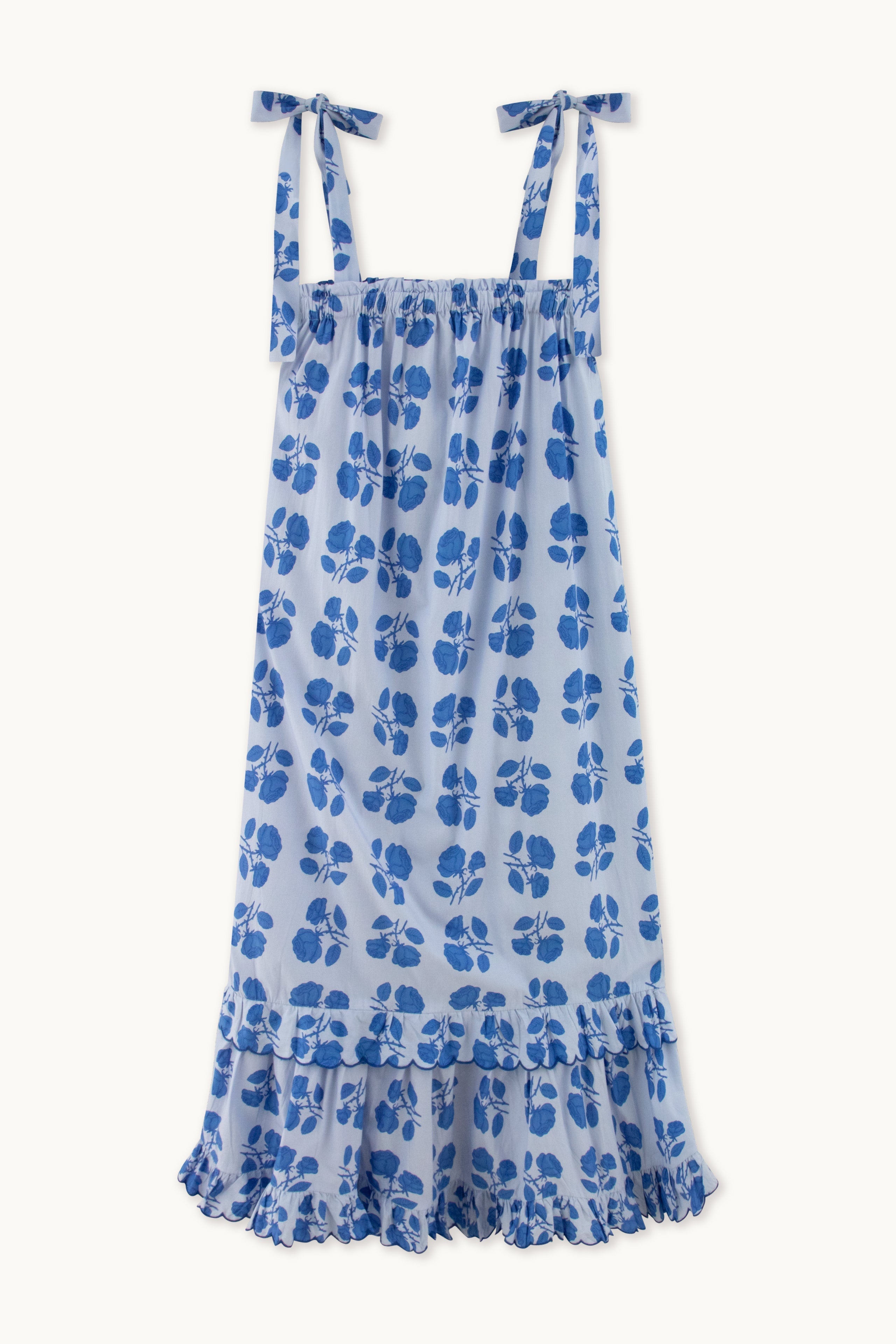 Vestido Roses de tirantes blue-grey