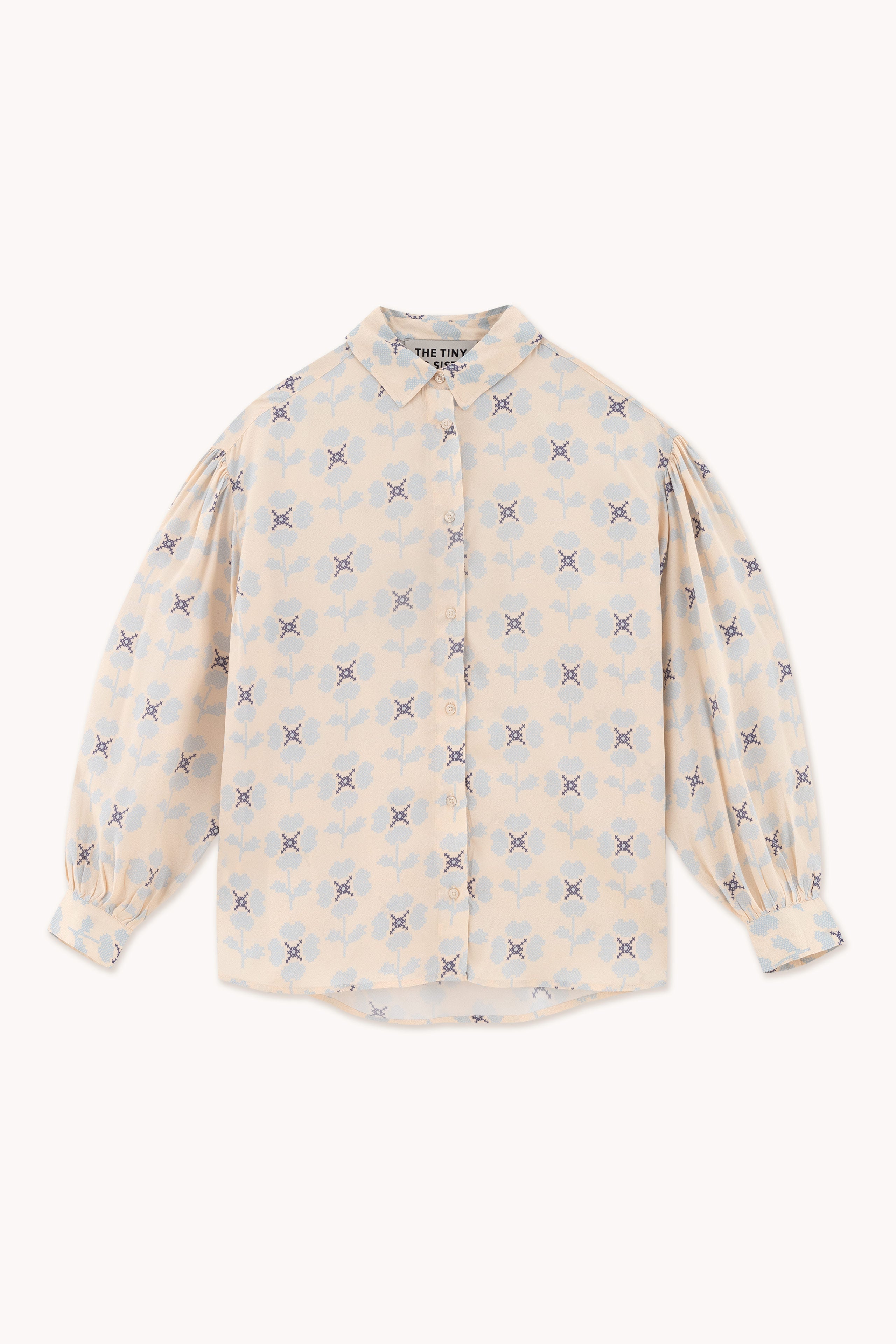 Camisa Flowers light cream