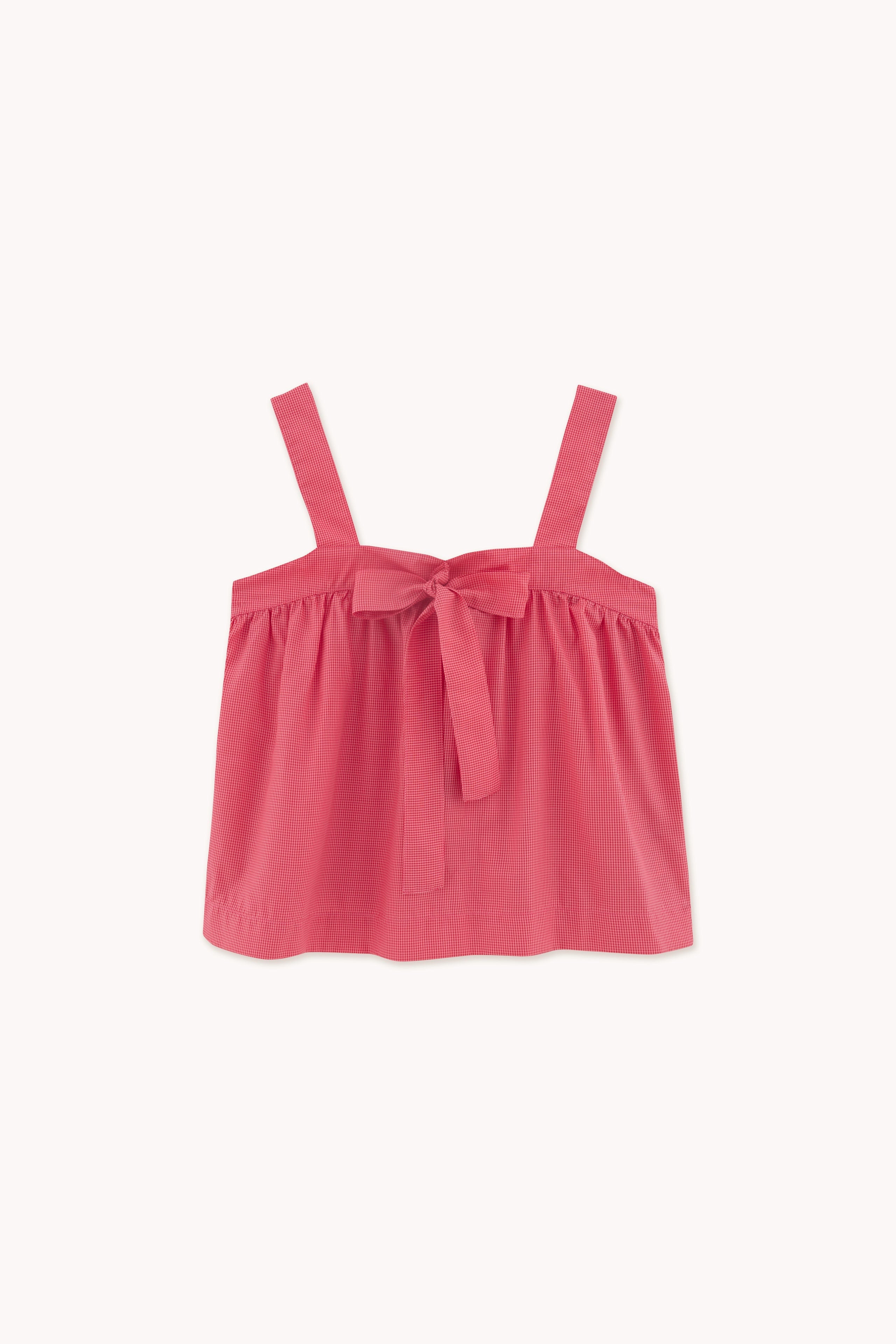 Top con Lazo deep red/rose pink