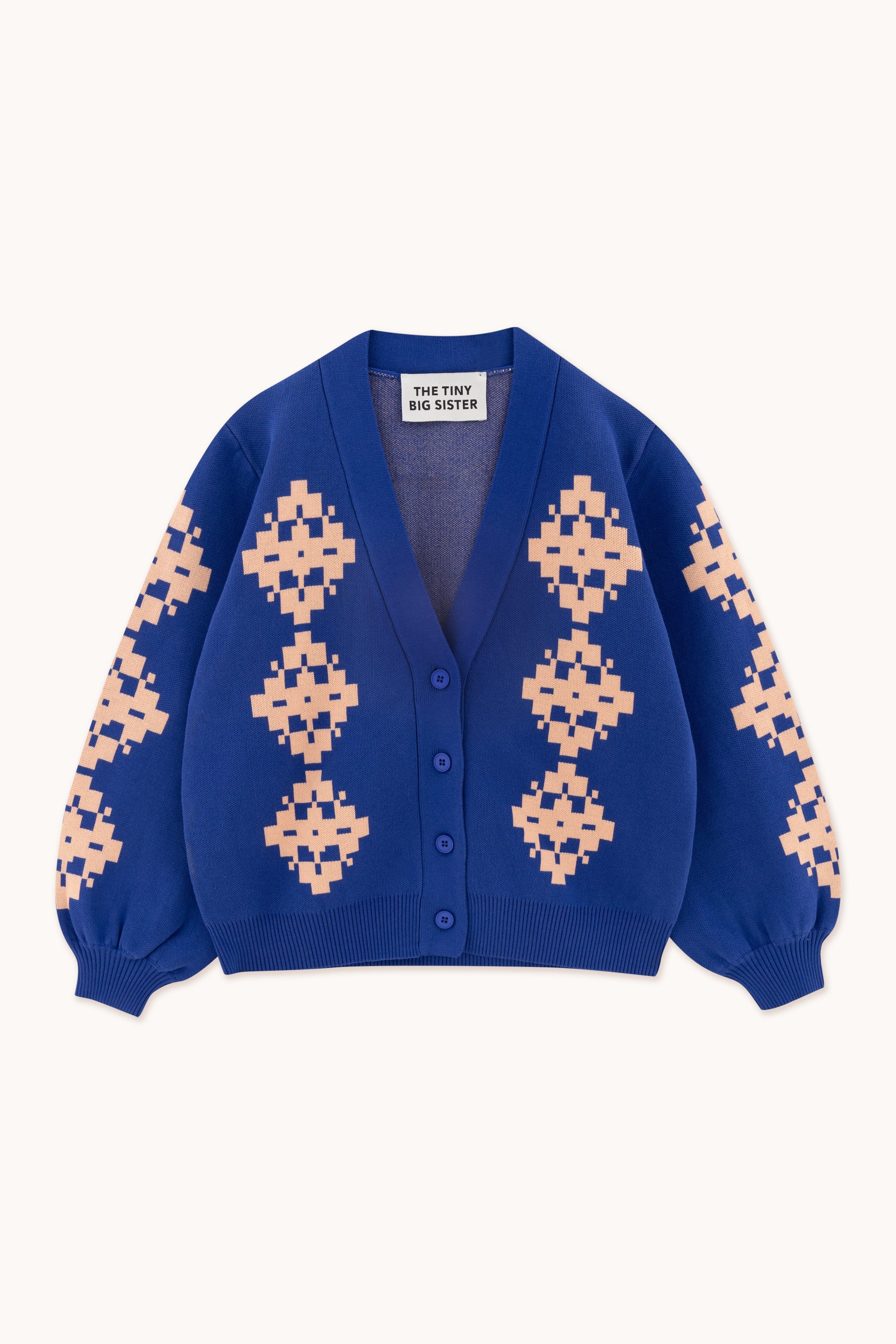 Cárdigan Nora Jacquard ultramarine