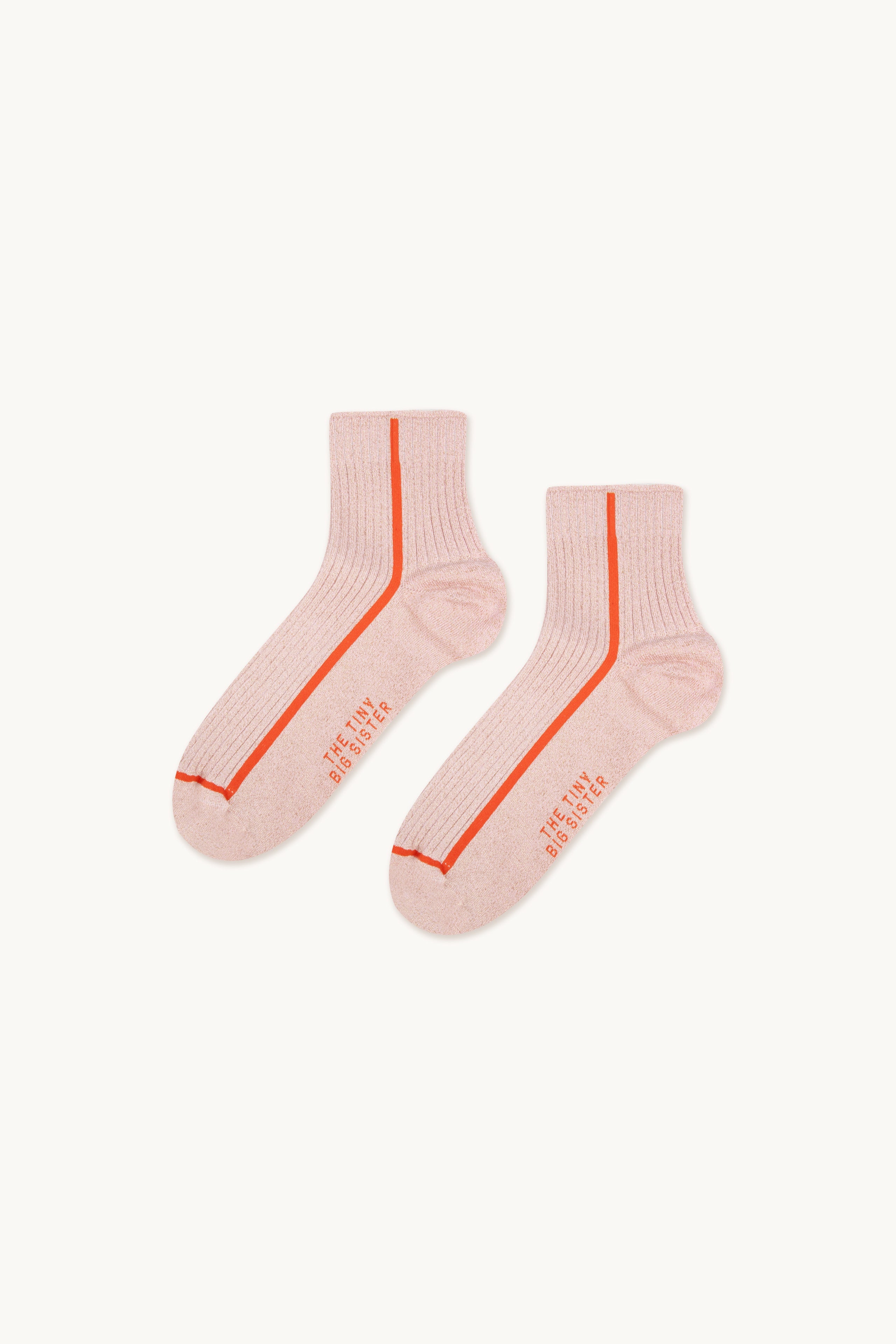 Lurex socks dark nude