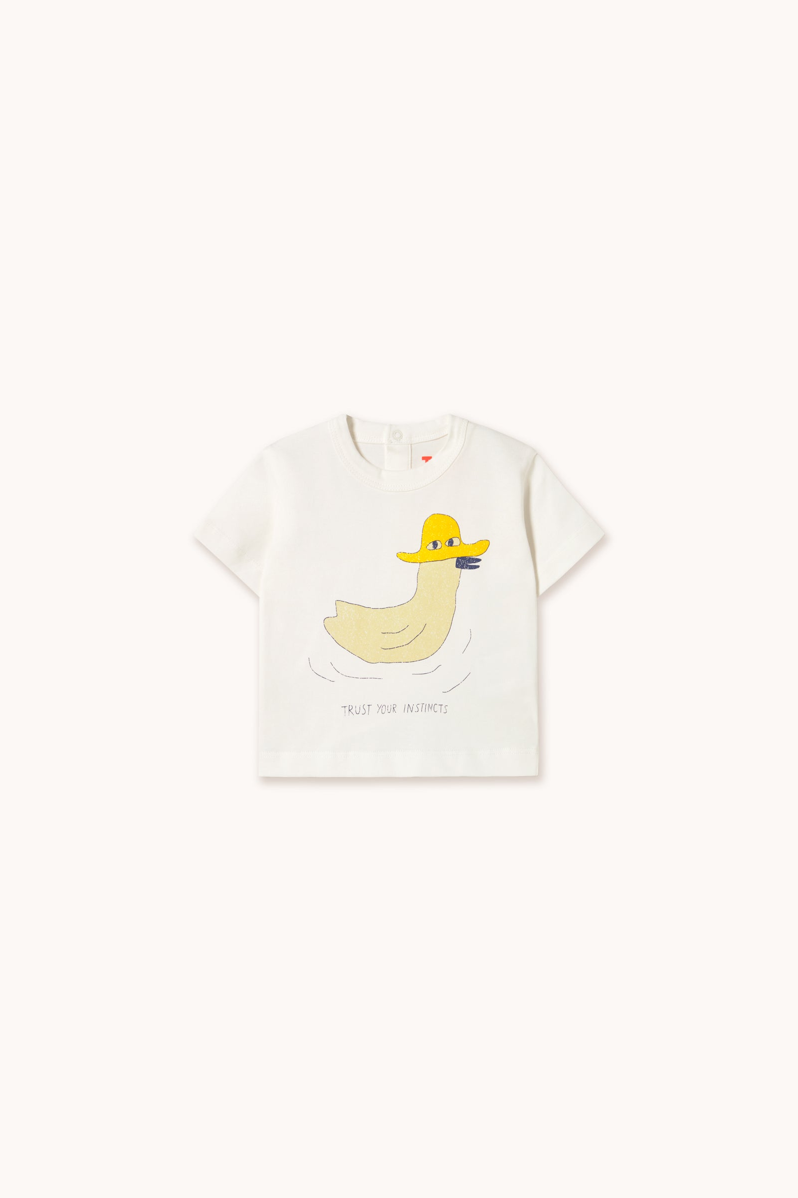 DUCK GRAPHIC BABY TEE off-white