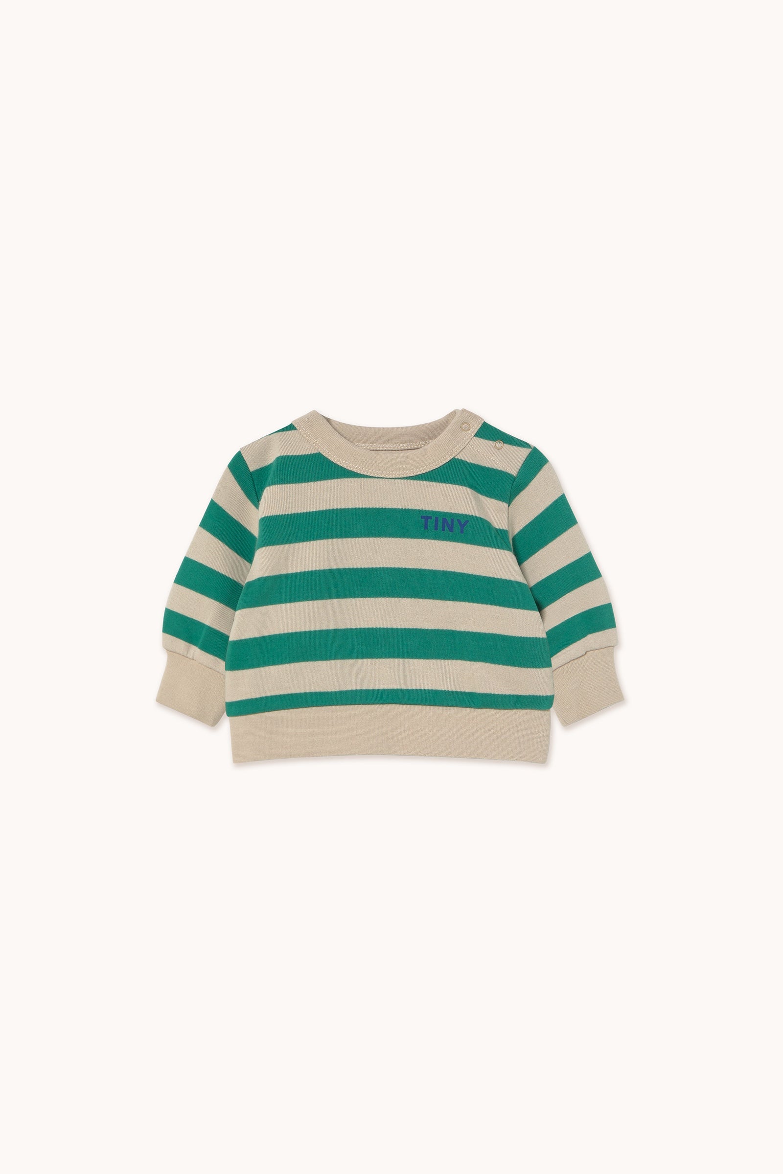 STRIPES BABY SWEATSHIRT dark emerald/dark vanilla