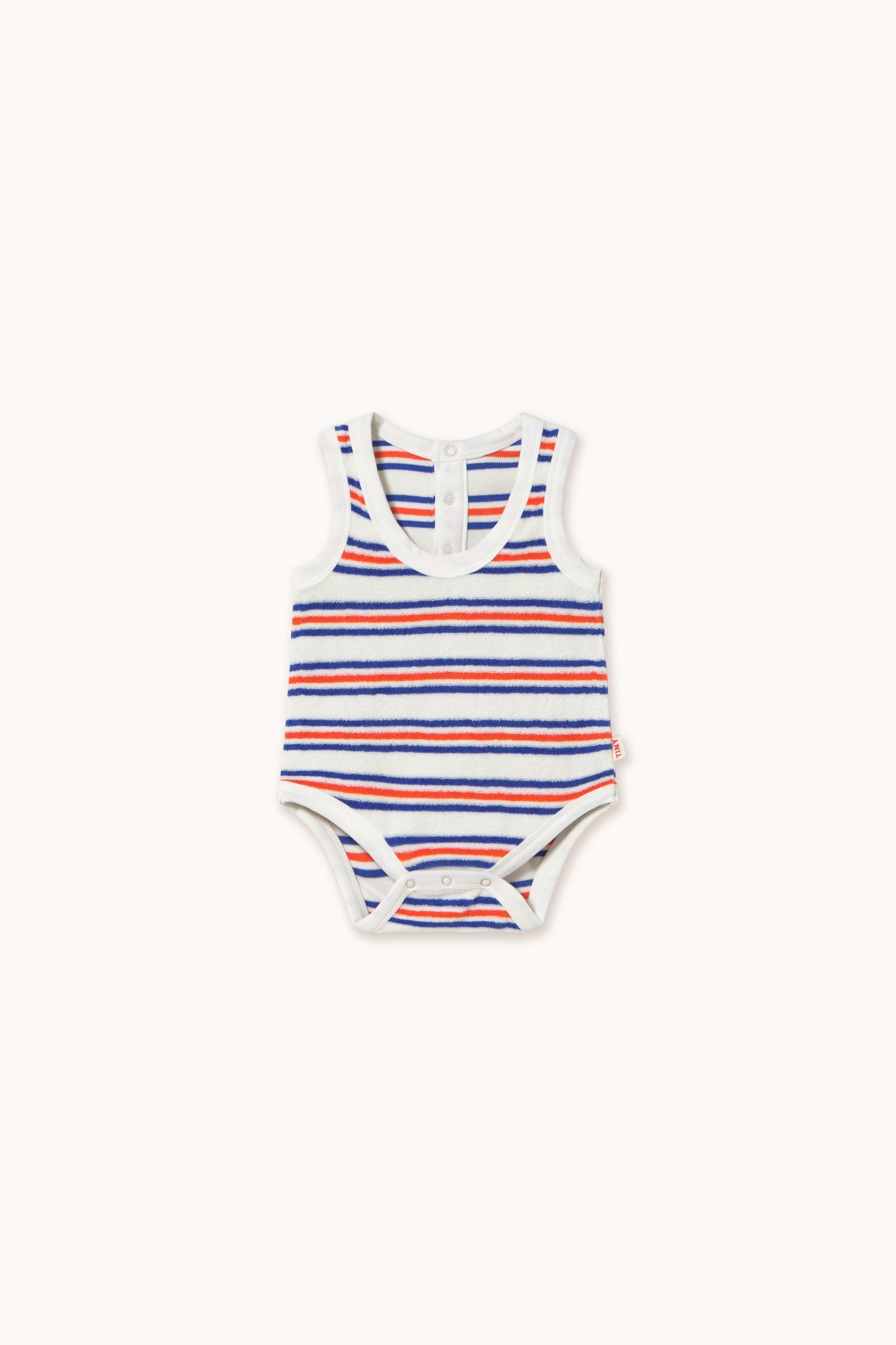 STRIPES MULTICOLOR SLEEVELESS BODY off-white