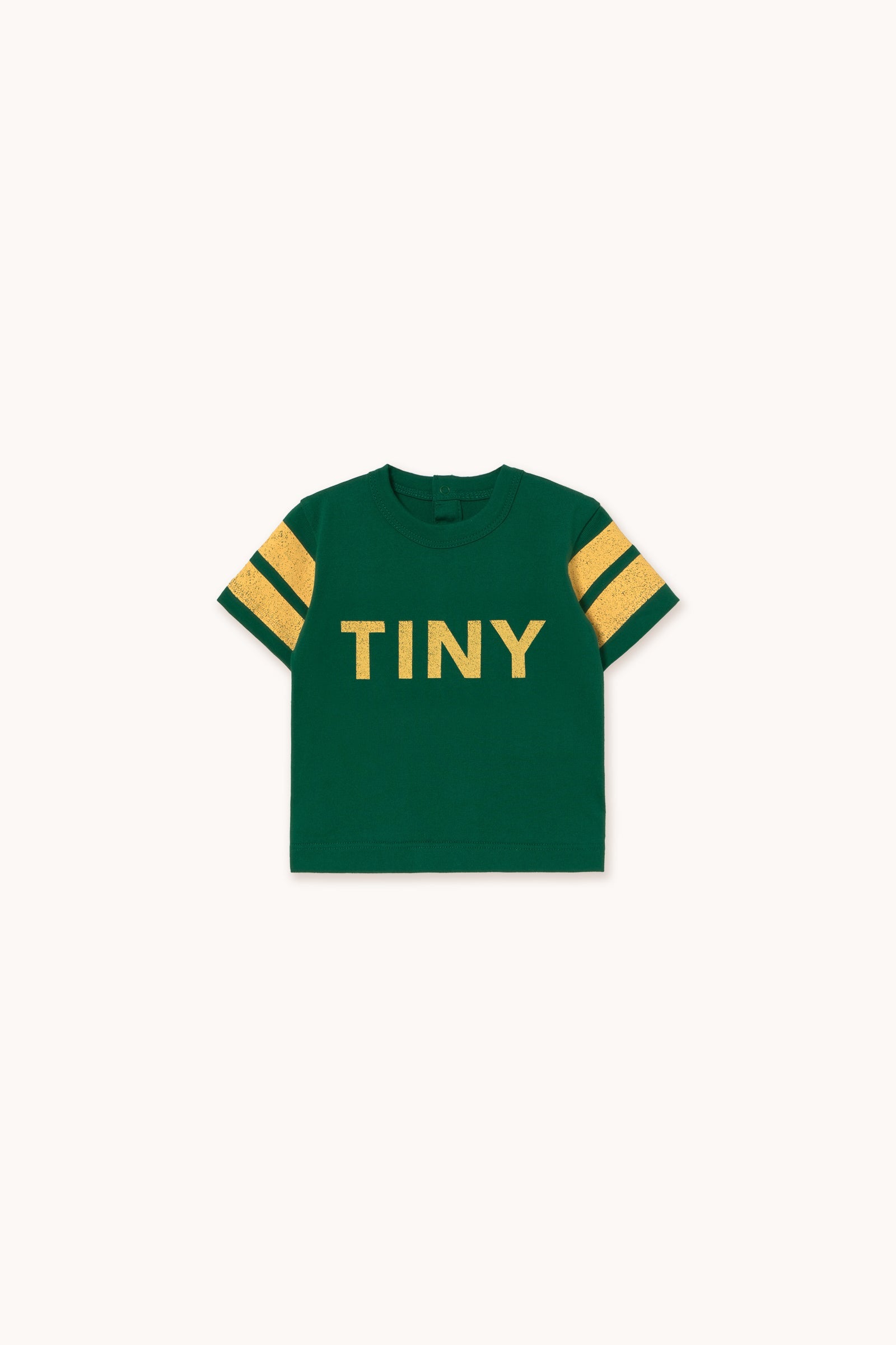 STRIPES LOGO BABY TEE dark emerald