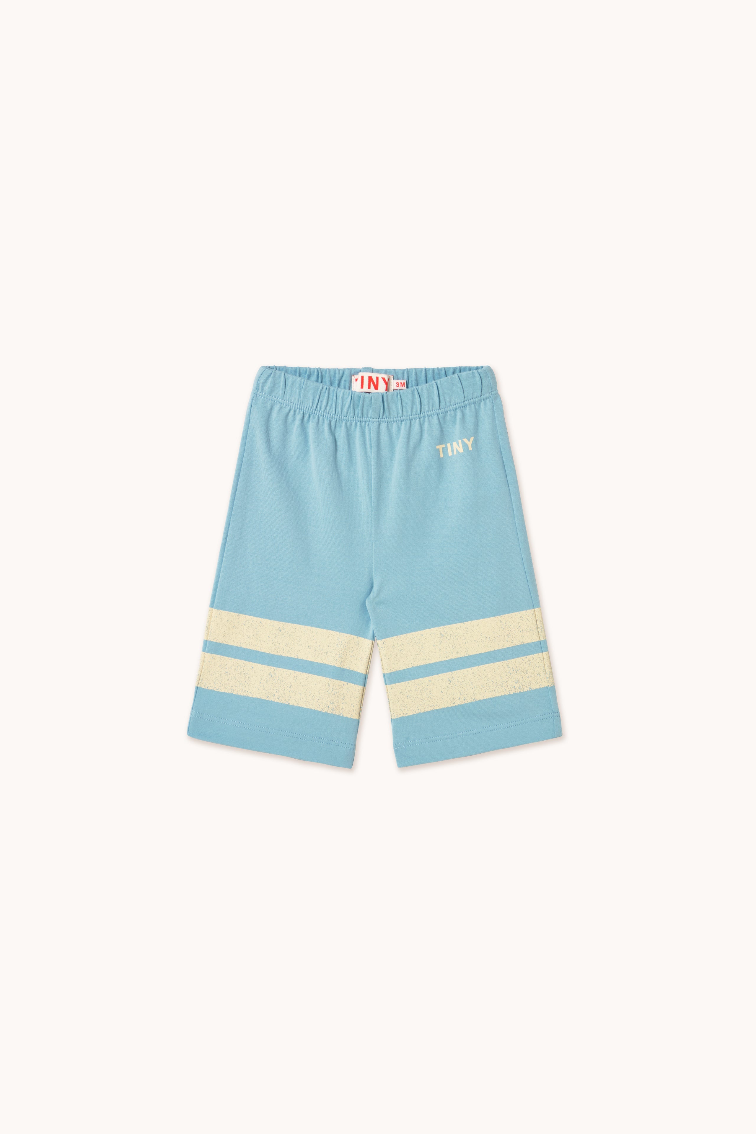 STRIPES LOGO BABY PANTS dusty blue