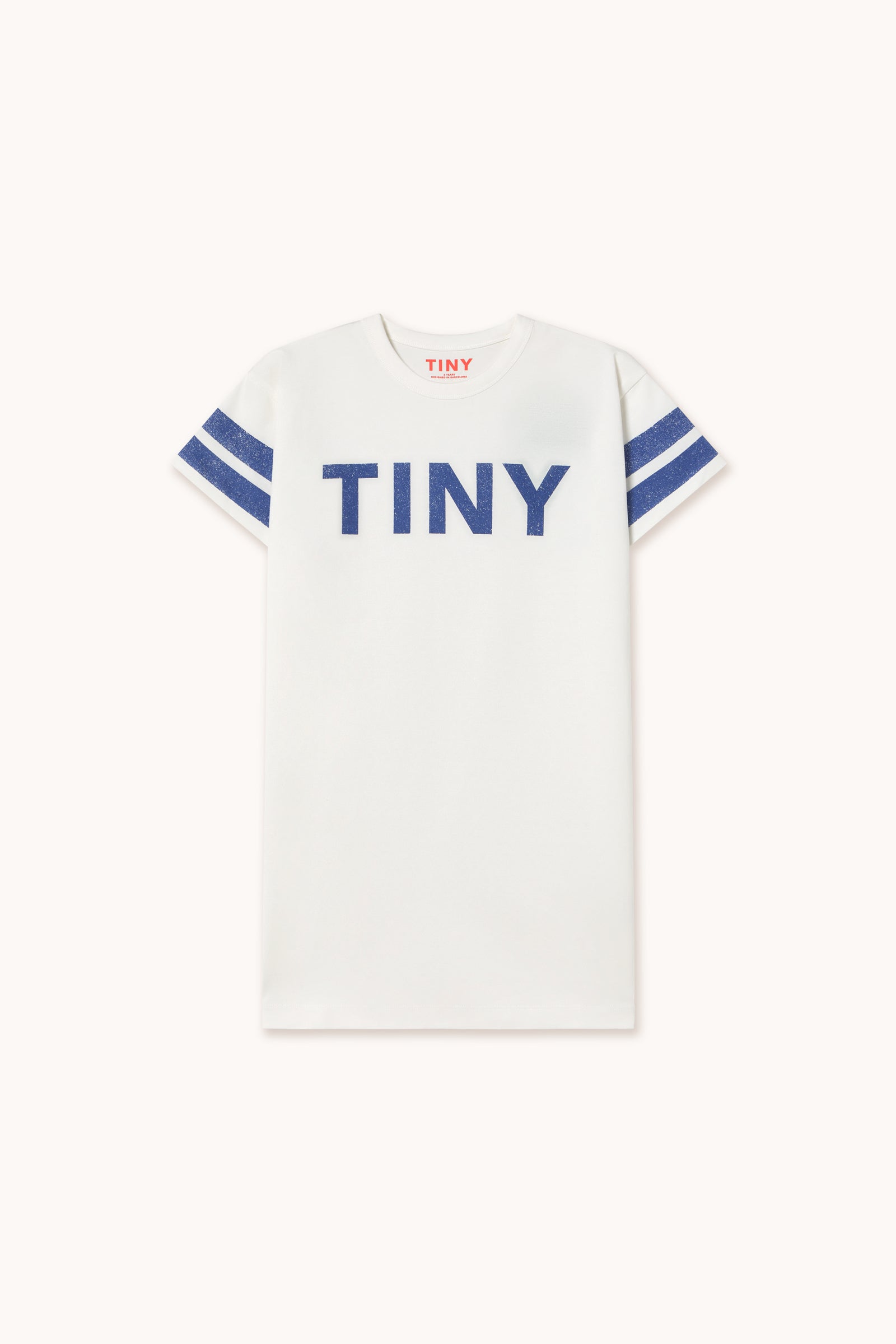 STRIPES LOGO DRESS off-white