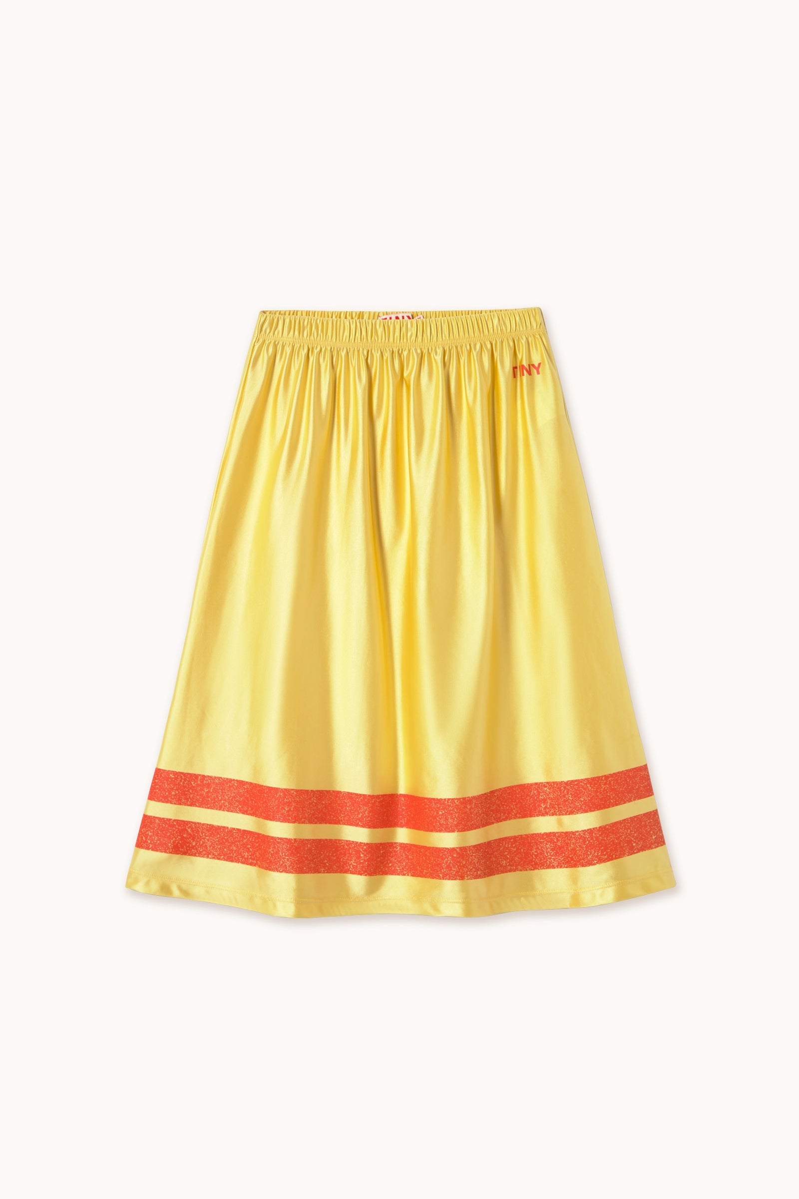 STRIPES SHINY SKIRT yellow gold