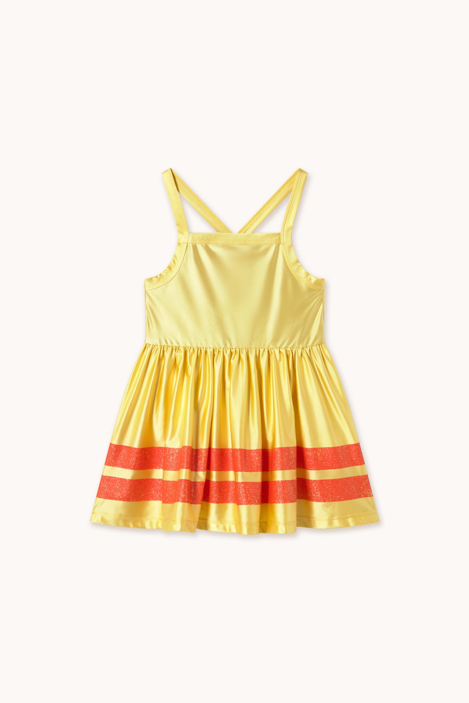 SWIM STRIPES DRESS yellow gold