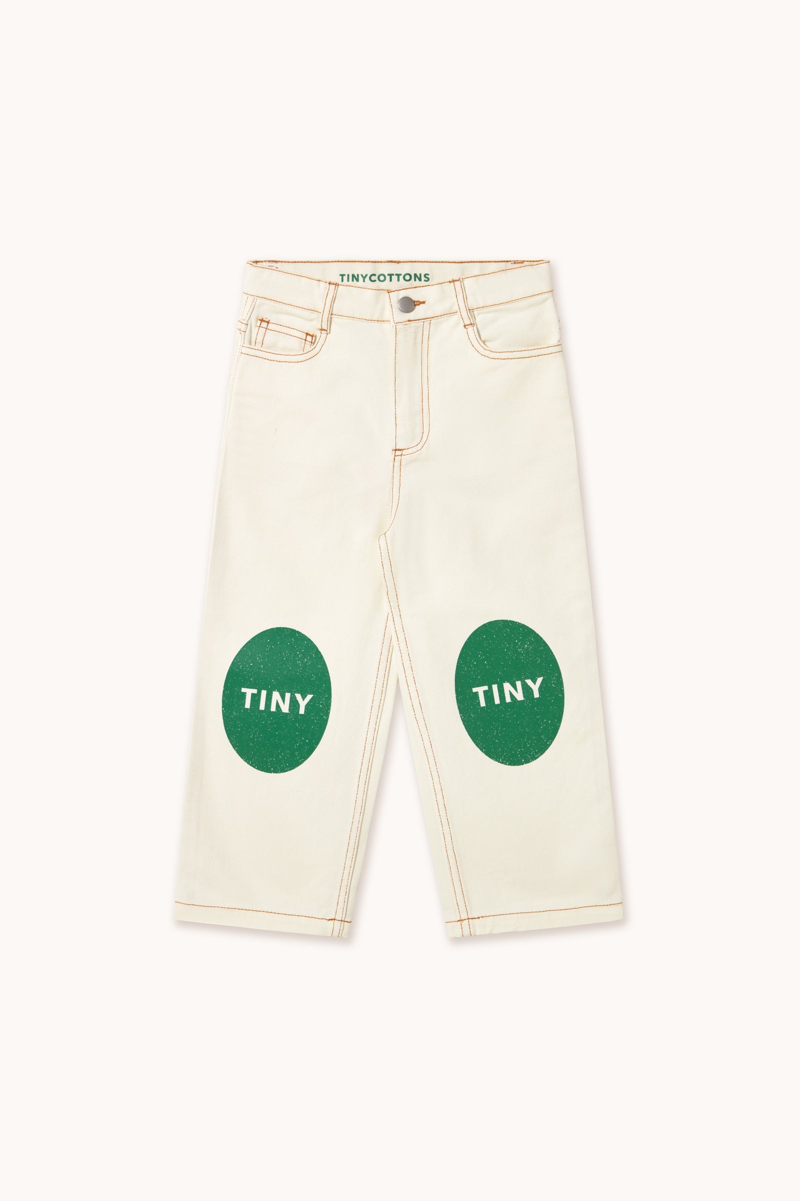 PRINTED JEANS off-white